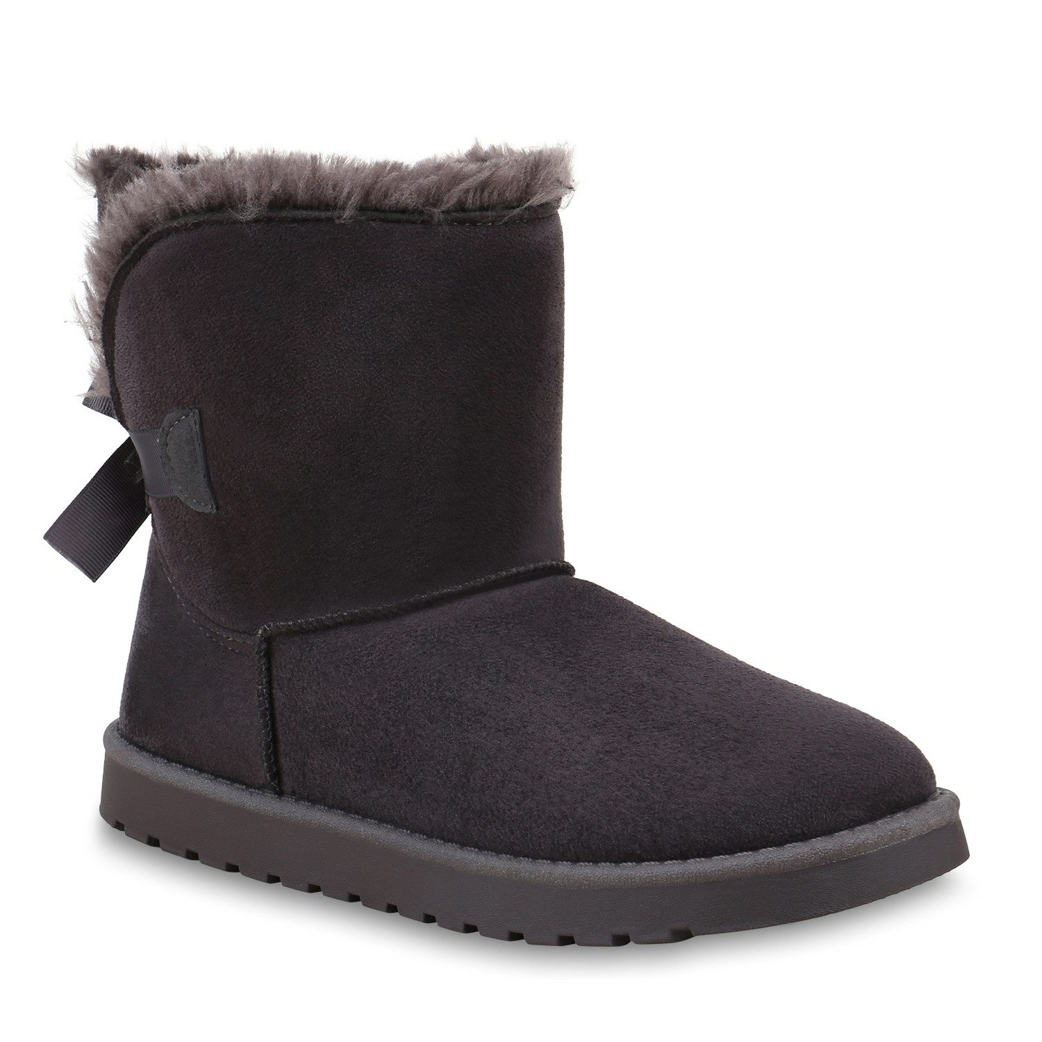 VAN HILL 824965 Schlupfboots Damen Stiefeletten Schlupfstiefel Warm Gefütterte Winter Boots