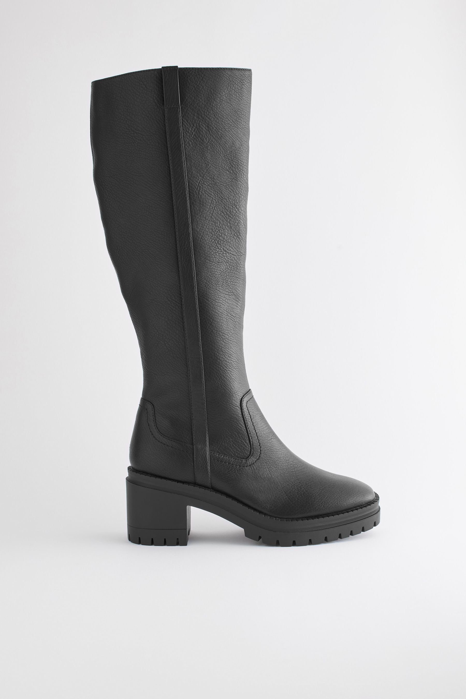 Next Forever Comfort® Kniehohe Stiefel mit Blockabsatz Stiefel (1-tlg),  Stylisches Design aus England
