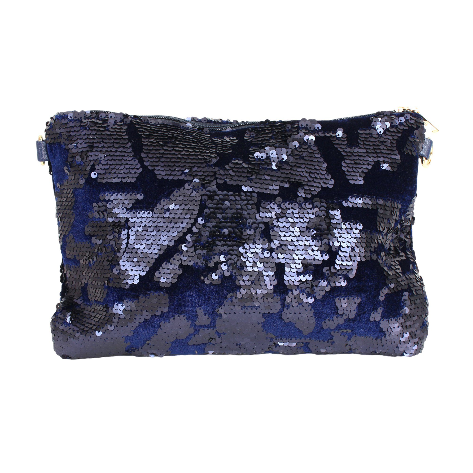 ZEBRO Clutch Pailletten-Clutch