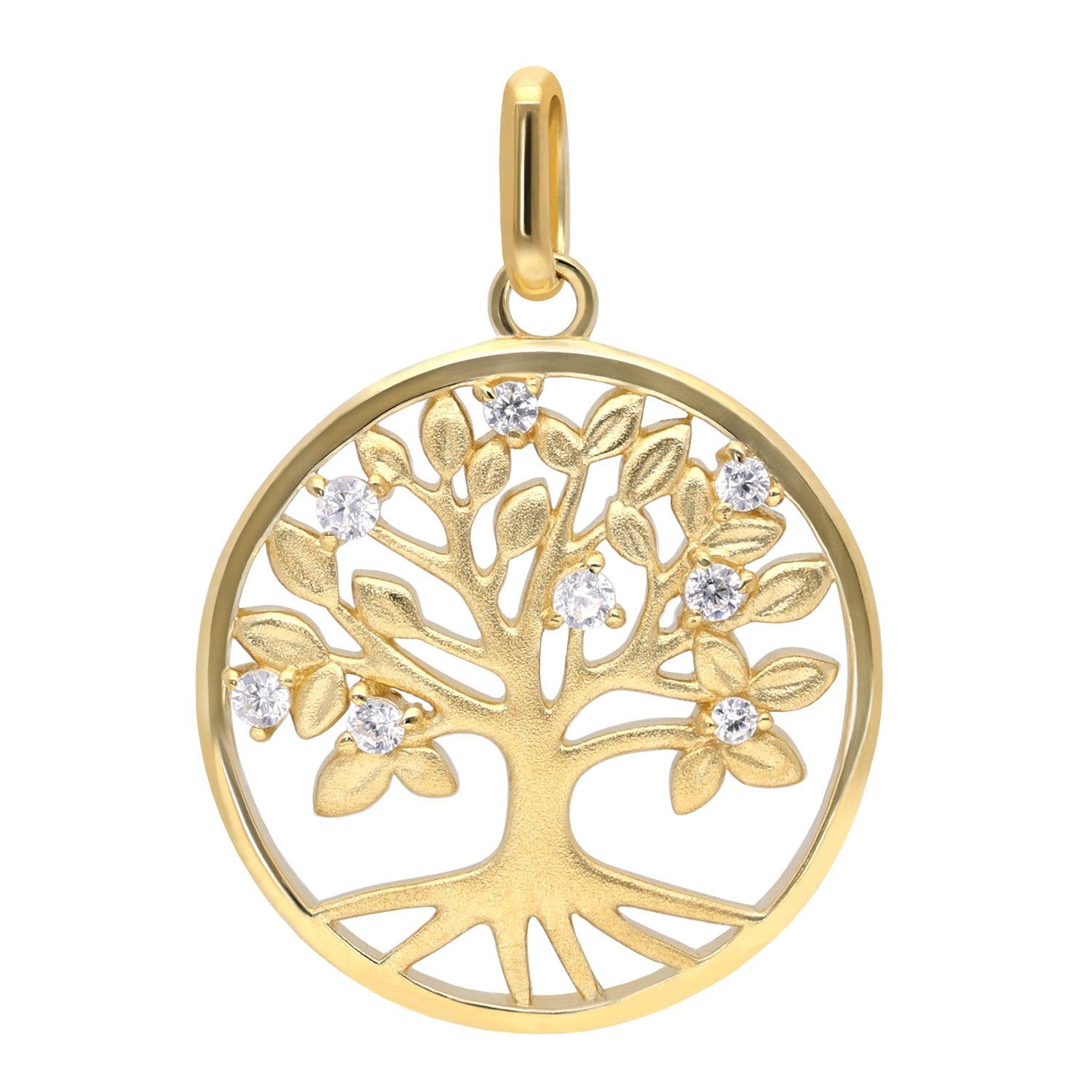 trendor Panzerkette 925 Silber Vergoldet Lebensbaum Collier günstig online kaufen