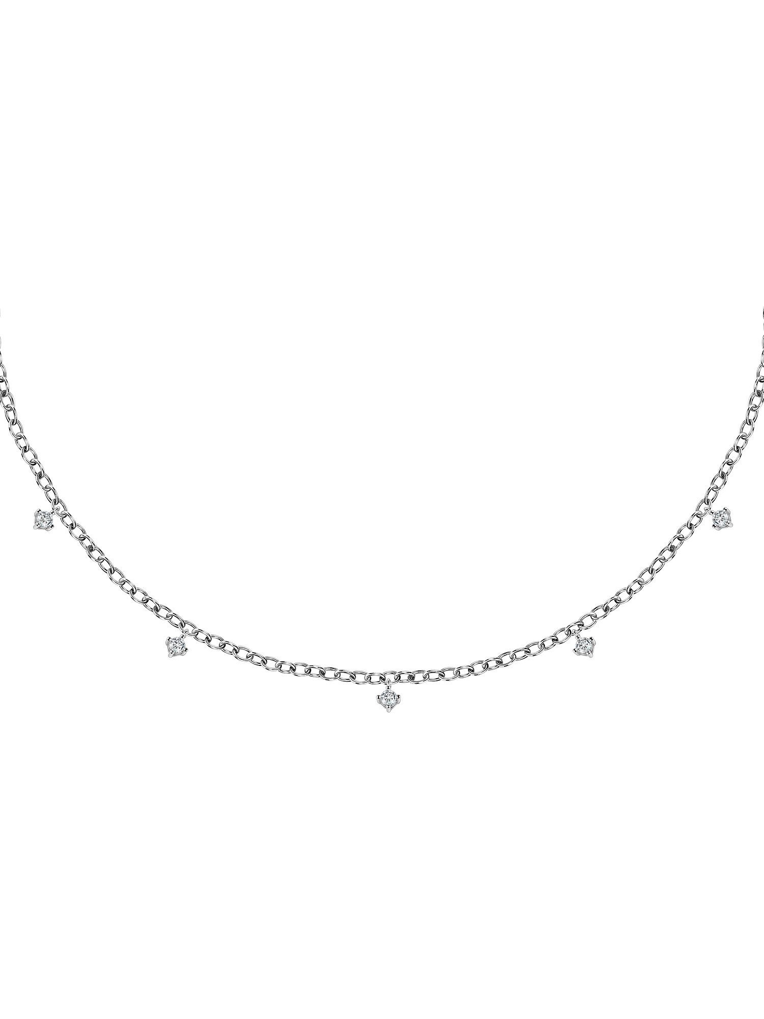 CHRIST Silberkette CHRIST Damen-Kette 925er Silber, recycelt Zirkonia