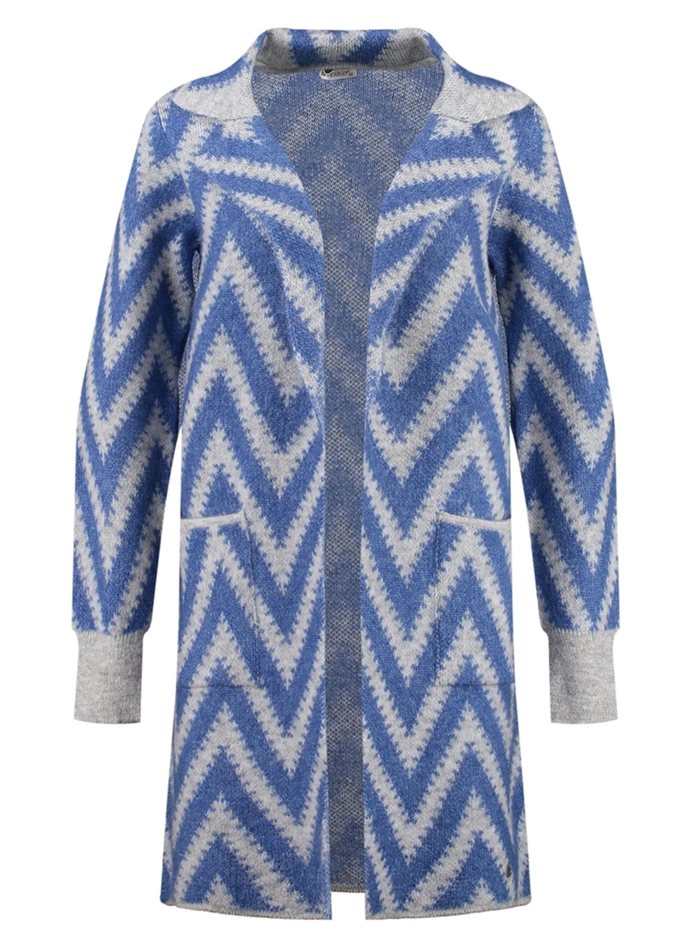 Key Largo Damen Infinity Jacket - Auffällige Strickjacke Mit Zebramuster