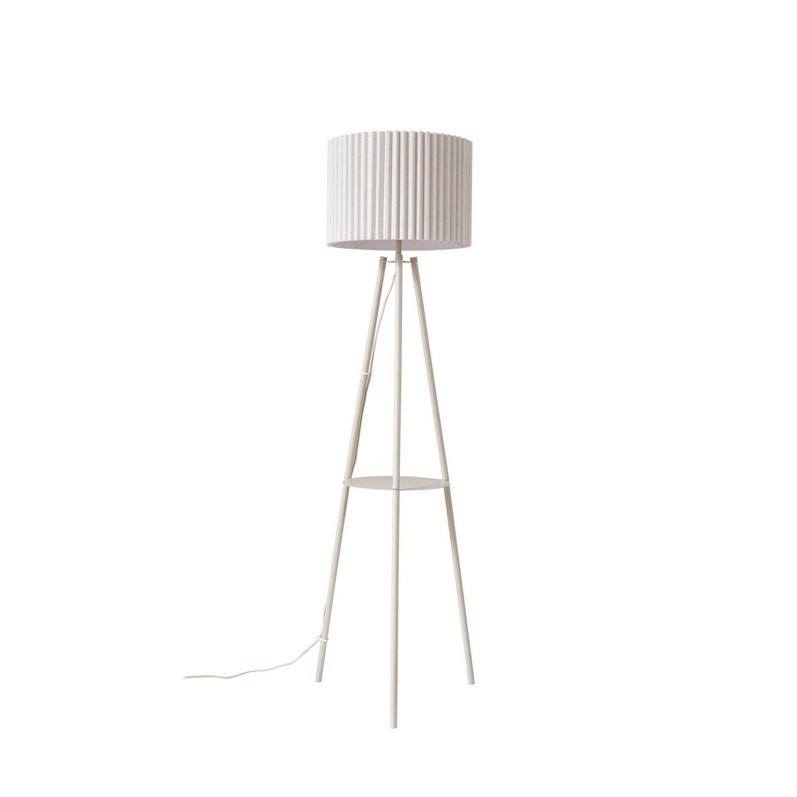 Lindby Stehlampe Libbie, Creme IP20, 1 x 15 W LED günstig online kaufen