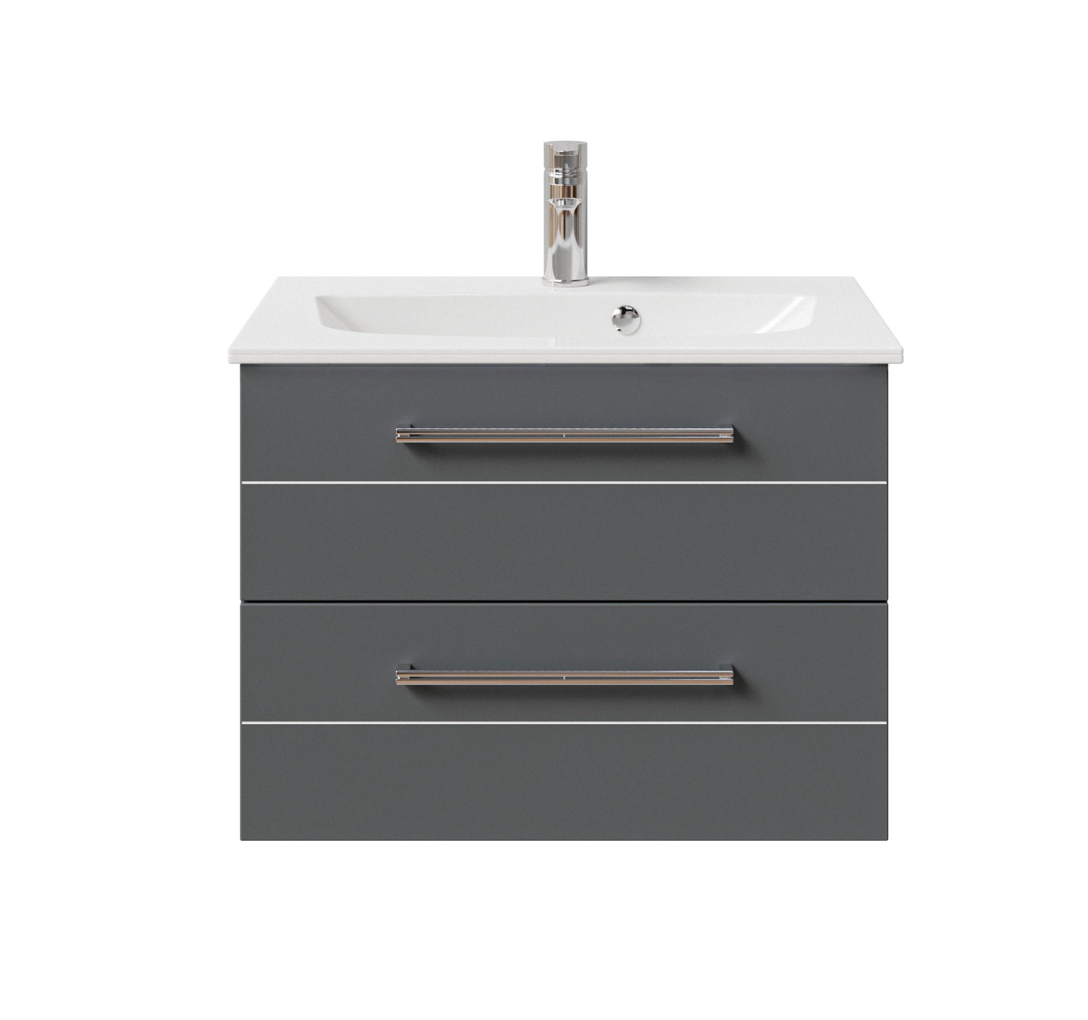 Badmöbel-Set Waschtisch mit Unterschrank - Serie 6025 / SET-045-003 / 67cm