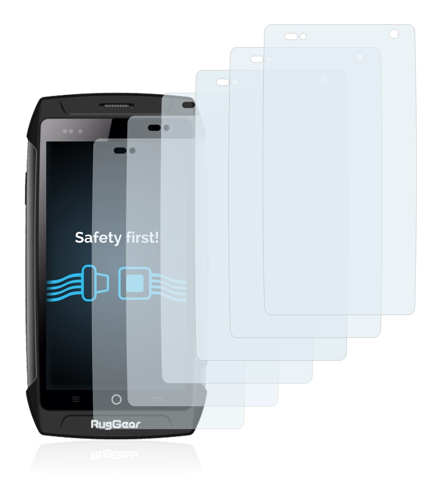 Savvies 6X Schutzfolie kompatibel mit Sigma ROX 11.1 Evo Displayschutz-Folie Ultra-transparent
