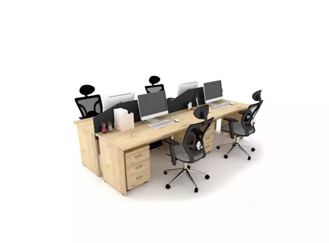 JVmoebel Schreibtisch Großer Holz Schreibtisch Arbeitszimmer Computertisch Büromöbel (1-St), Made in Europa