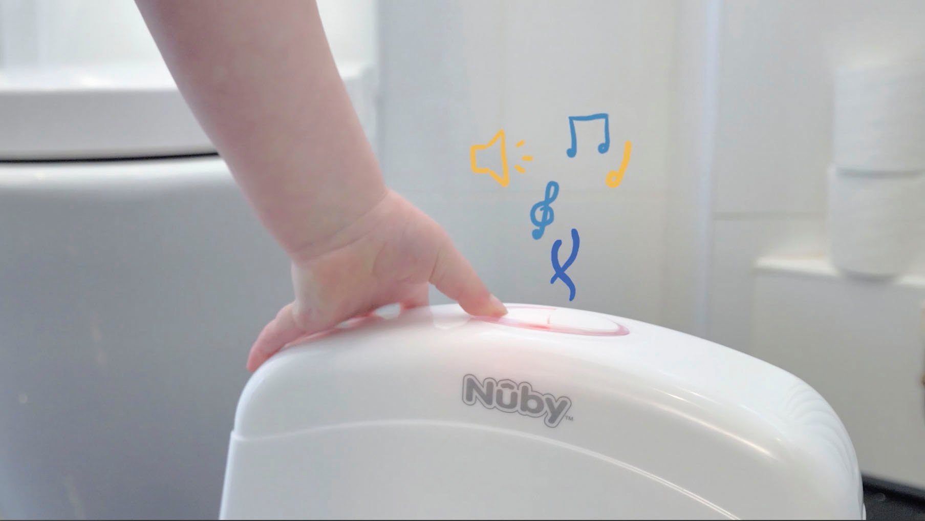 mit Nuby Toilettentrainer, Sound