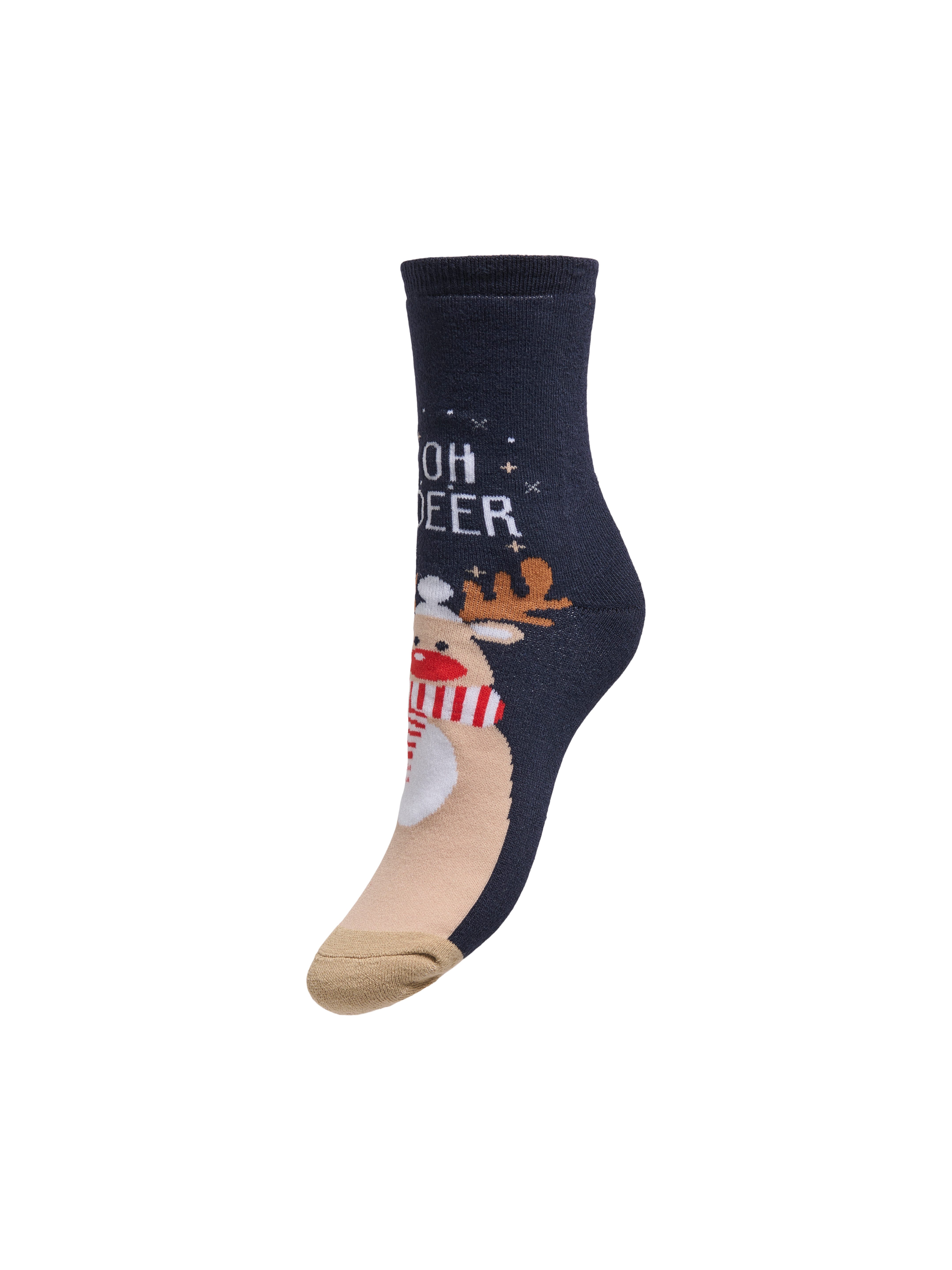 ONLY Freizeitsocken ONLCHRISTMAS HEAVY 3-PACK SOCK ACC (Packung, 3-Paar)