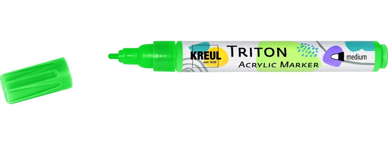 Acrylic Triton Kreul Kreul medium Marker permanentgrün Flachpinsel