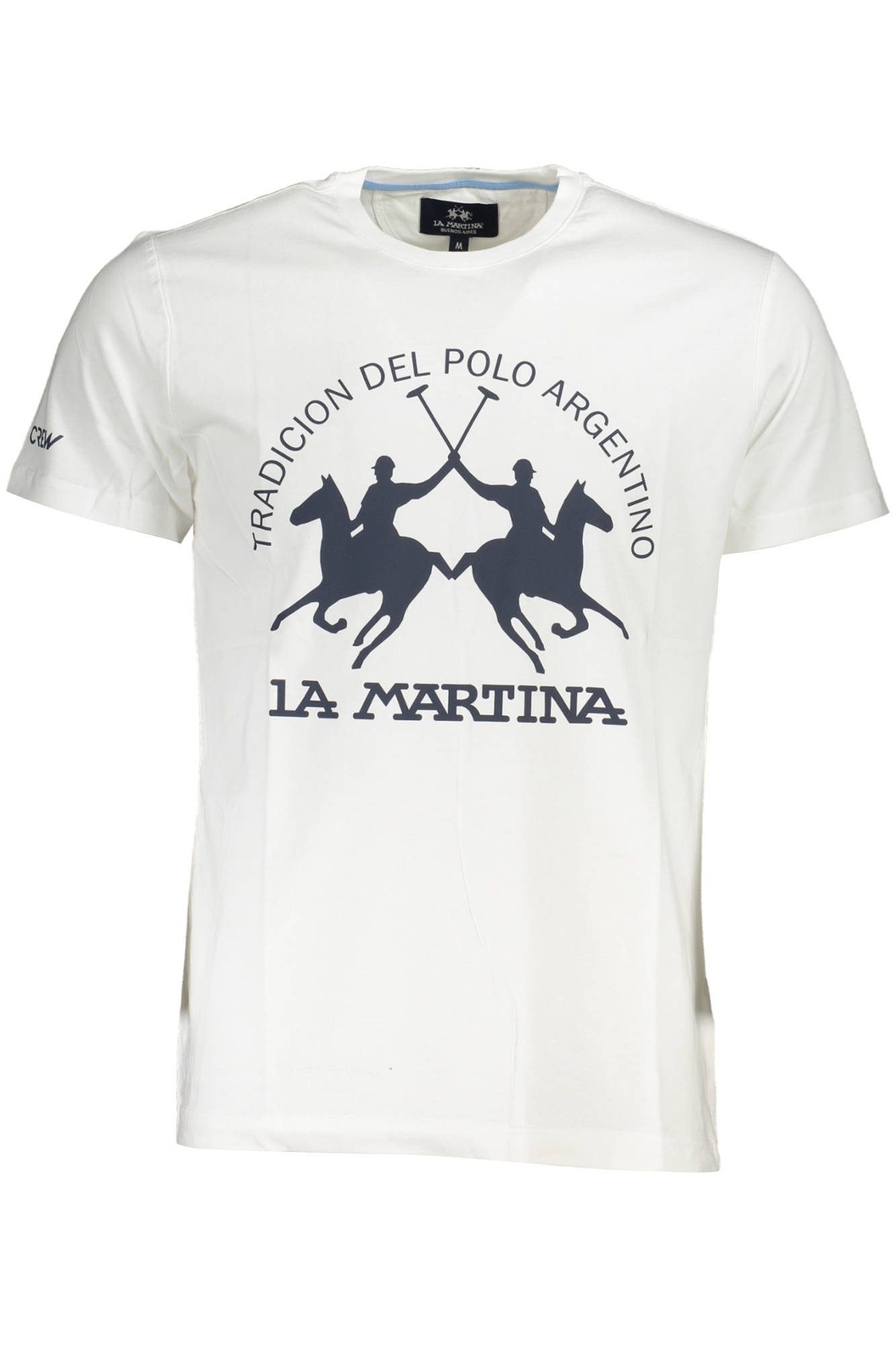 La Martina T-Shirt Weißes Herren T-Shirt mit Logo-Druck, Regular Fit