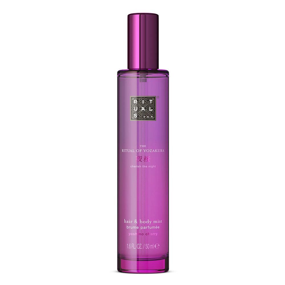 Rituals Gesichts- und Körperspray The Ritual of Yozakura Hair & Body Mist – 50 ml, Alkoholfreies Spray mit Kirsche & schwarzem Reis – für Haut & Haar