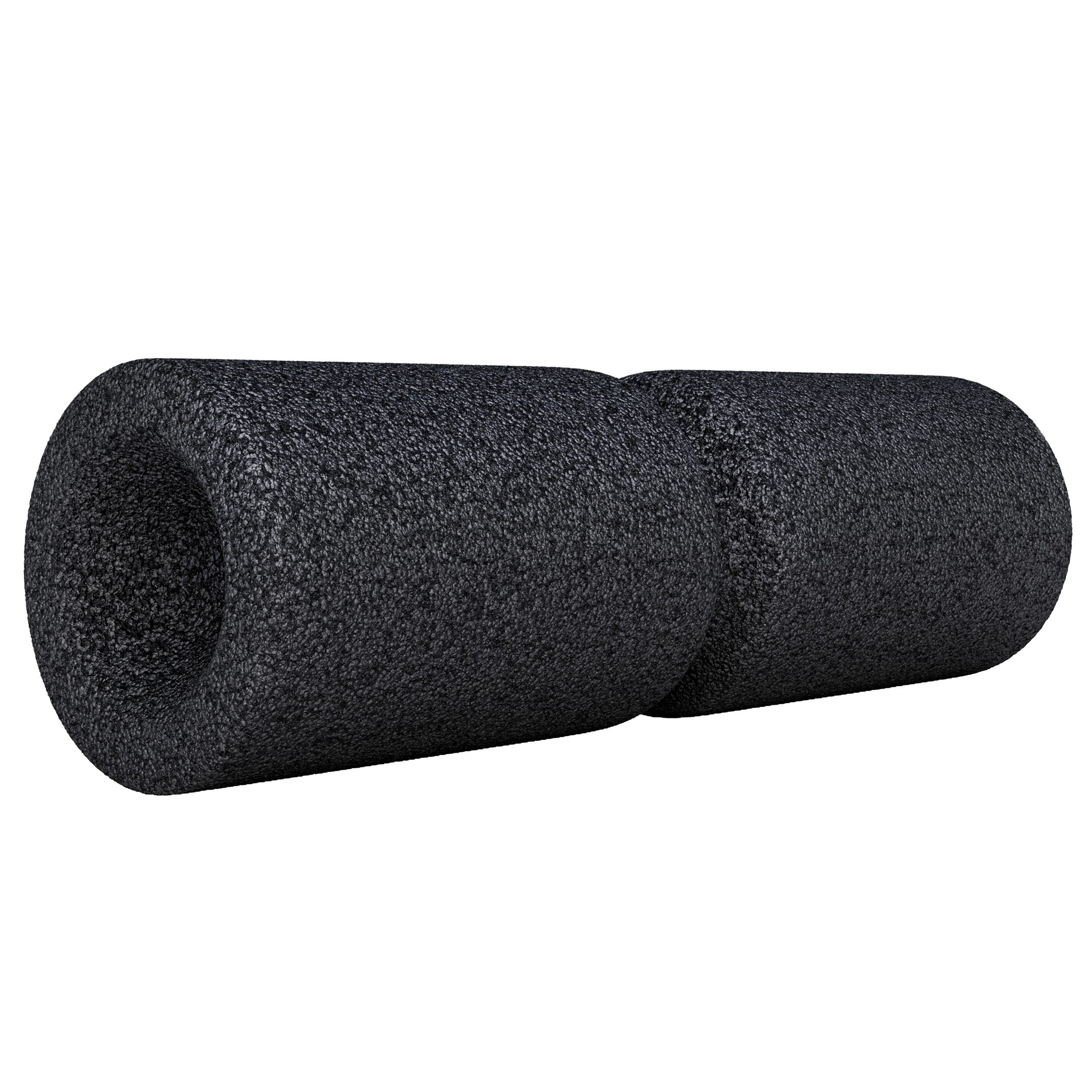 GORILLA SPORTS Pilatesrolle Faszienrolle - Umlaufrille, 38cm, Schaumstoff, Farbwahl - Foam Roller