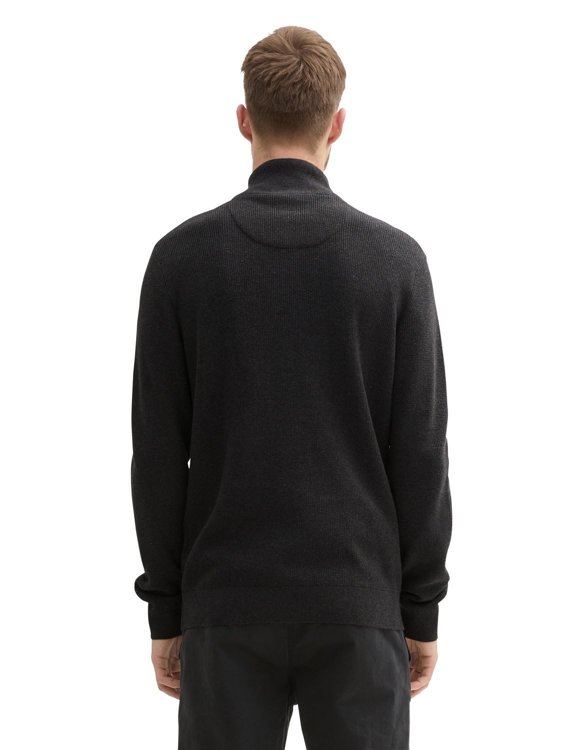 TOM TAILOR Strickpullover STRUCTURED KNIT TROYER aus Baumwolle