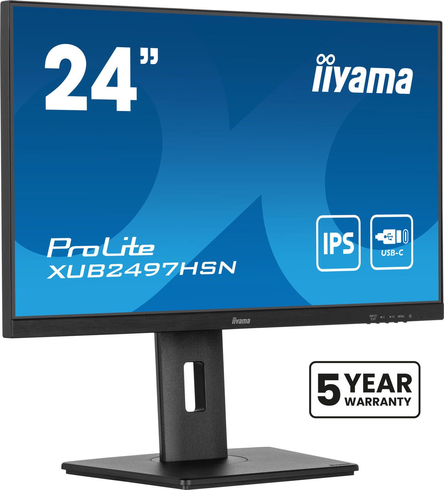 Iiyama iiyama ProLite XUB2497HSN-B2 Gaming-LED-Monitor (1920 x 1080, 1 ms Reaktionszeit, 100 Hz, IPS Panel)