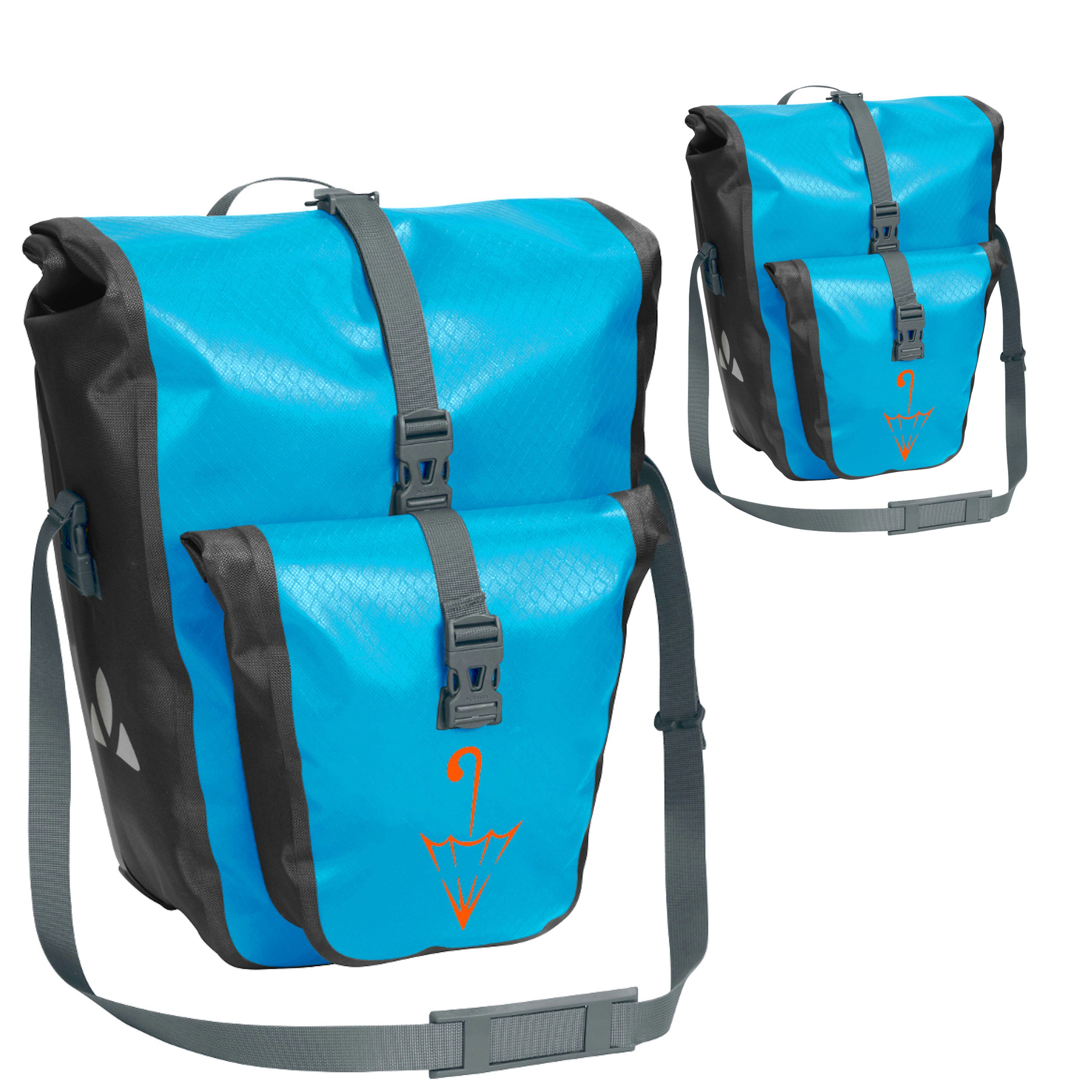 VAUDE Fahrradtasche Aqua Back Plus Sondermodell Schirmlogo und Gepäckträgertasche