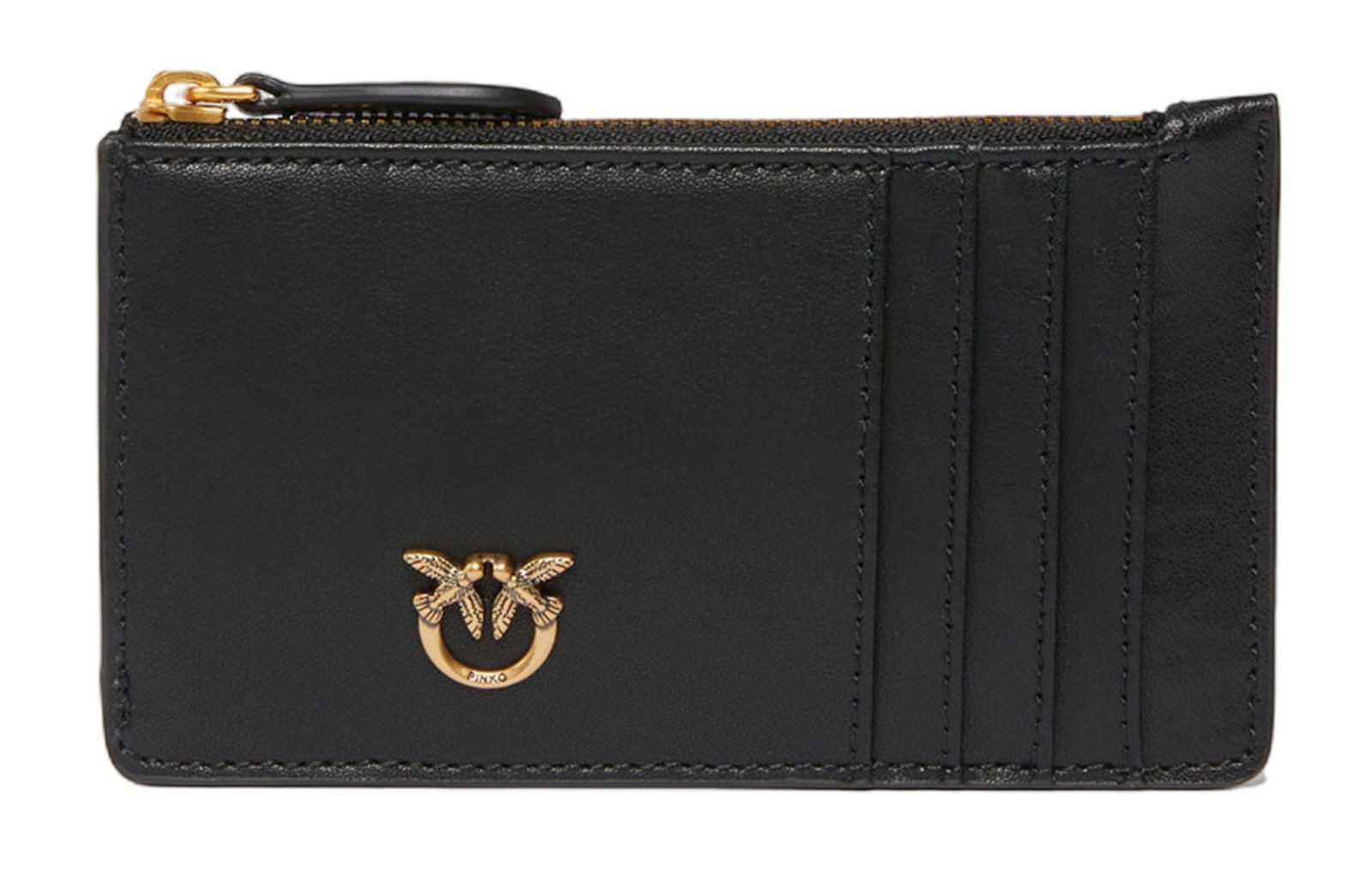 PINKO Kartenetui Cardholder, aus echtem Rindsleder