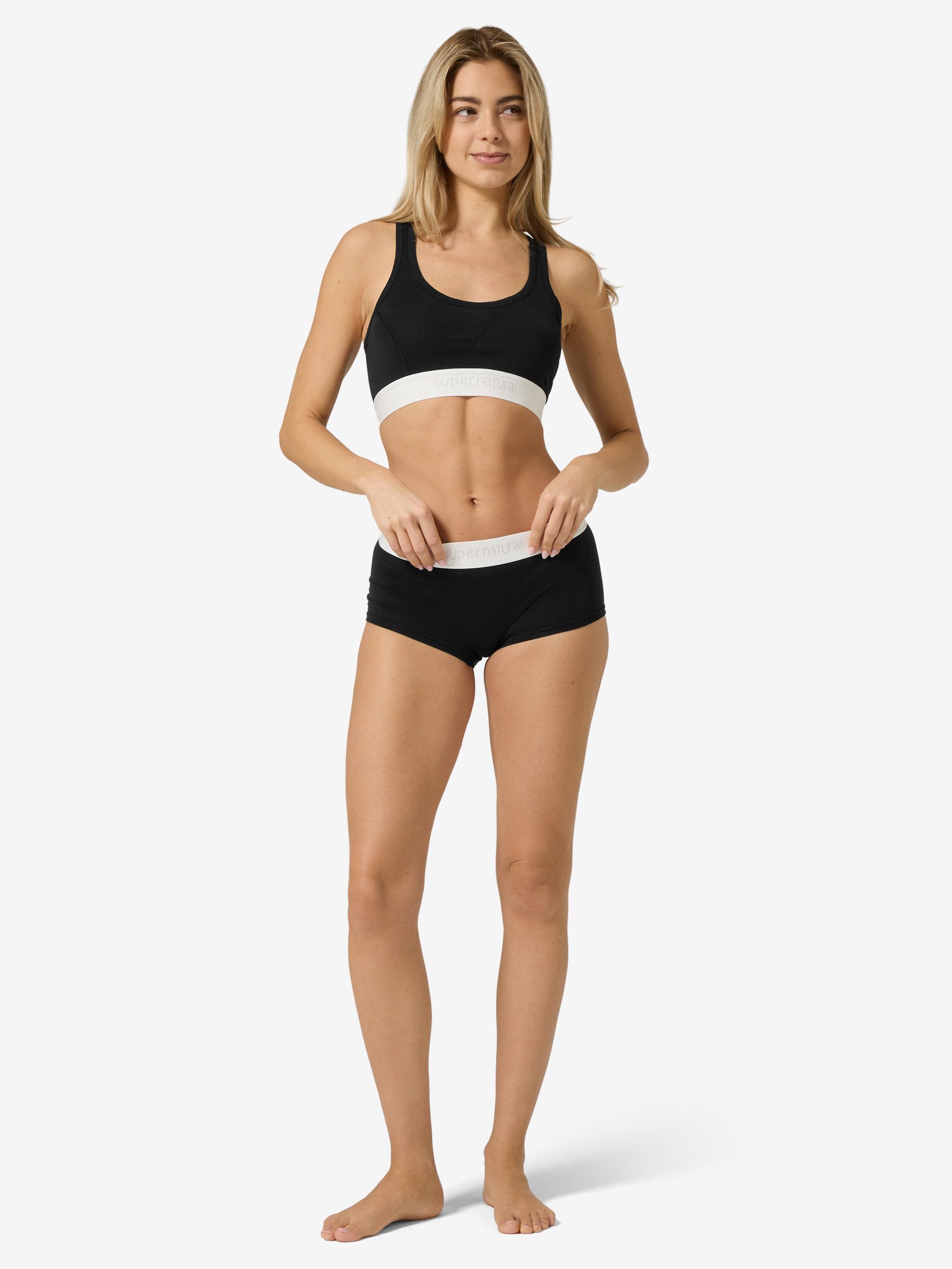 SUPER.NATURAL Funktionsslip für Damen, nachhaltig, Merino W BIO BASE HIPSTER bio, atmungsaktiv