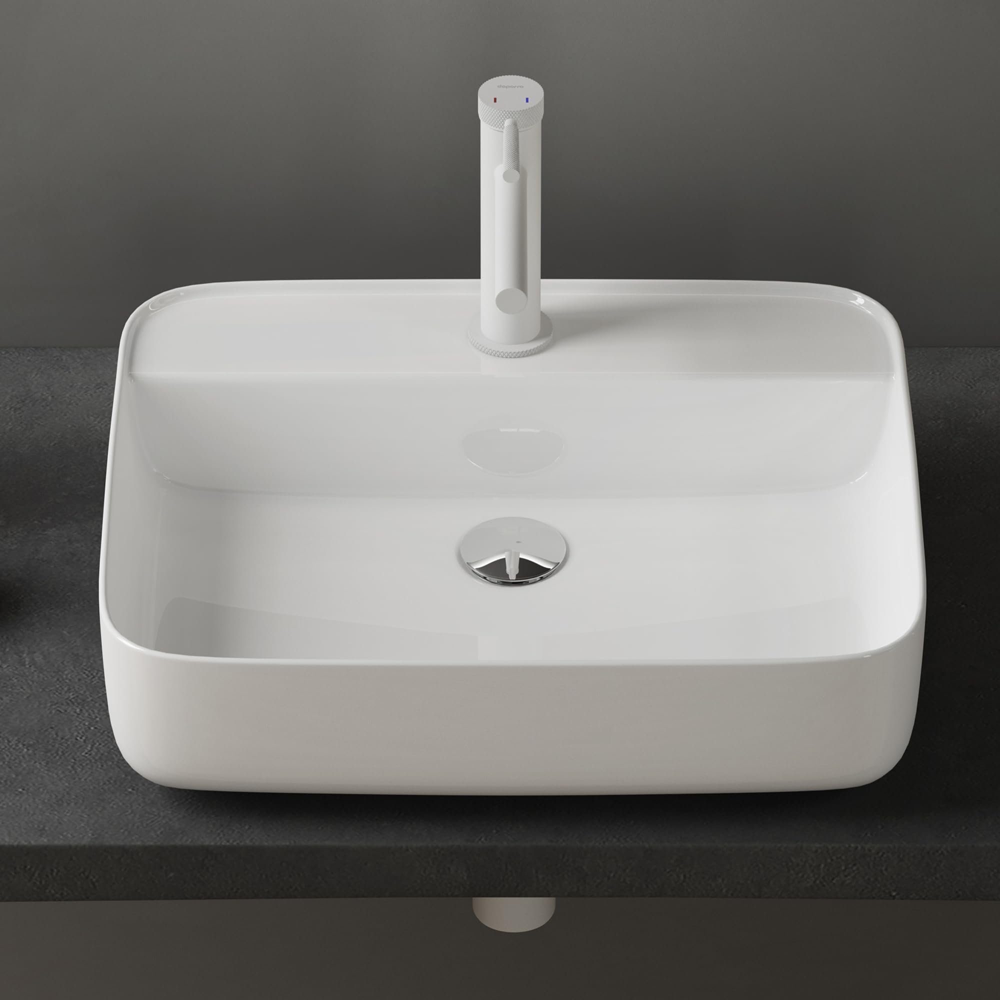 doporro Waschbecken Keramik Aufsatzwaschbecken Gäste WC günstig online kaufen