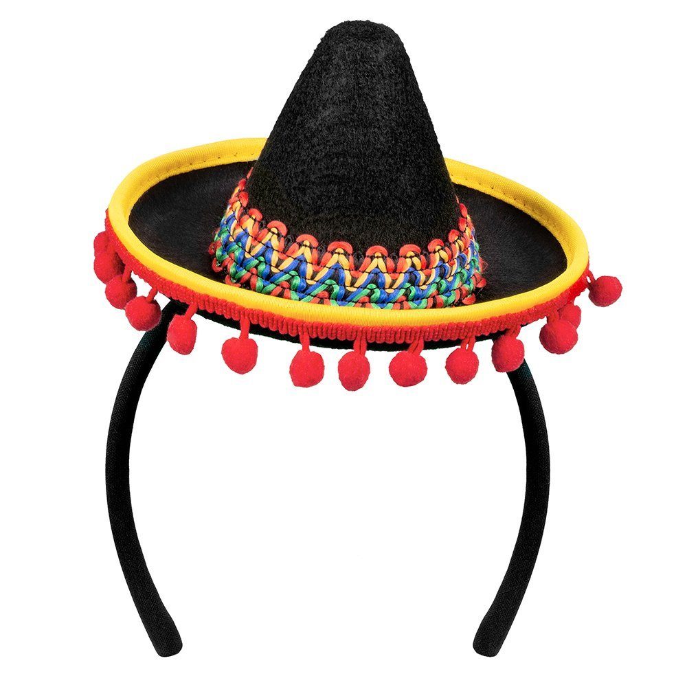 Boland Kostüm Sombrero Haarreif - Fasching Karnevalskostüm, Schickes Accessoire im mexikanischen Look