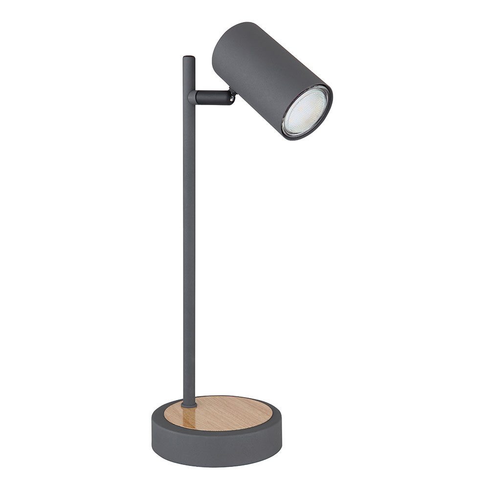 GLOBO LIGHTING Schreibtischlampe, Leuchtmittel nicht inklusive, Tischlampe Schreibtischlampe Beistellleuchte beweglich chrom weiß