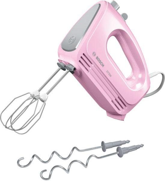 Handmixer CleverMixx MFQ2210K, Edelst. Rührbesen/Knethaken, 4 Stufen, rosa