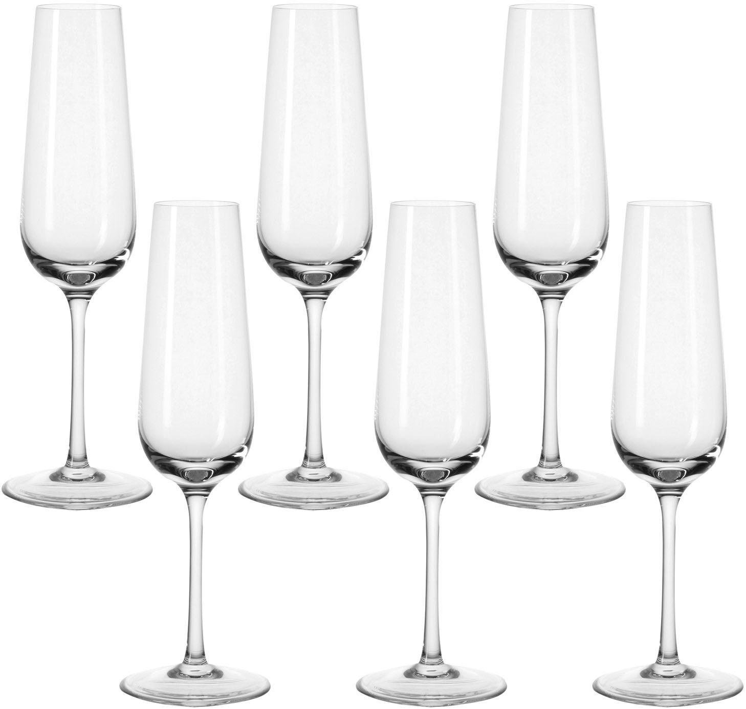 LEONARDO Sektglas TIVOLI, 6-tlg., Kristallglas, 210 ml, 6-teilig