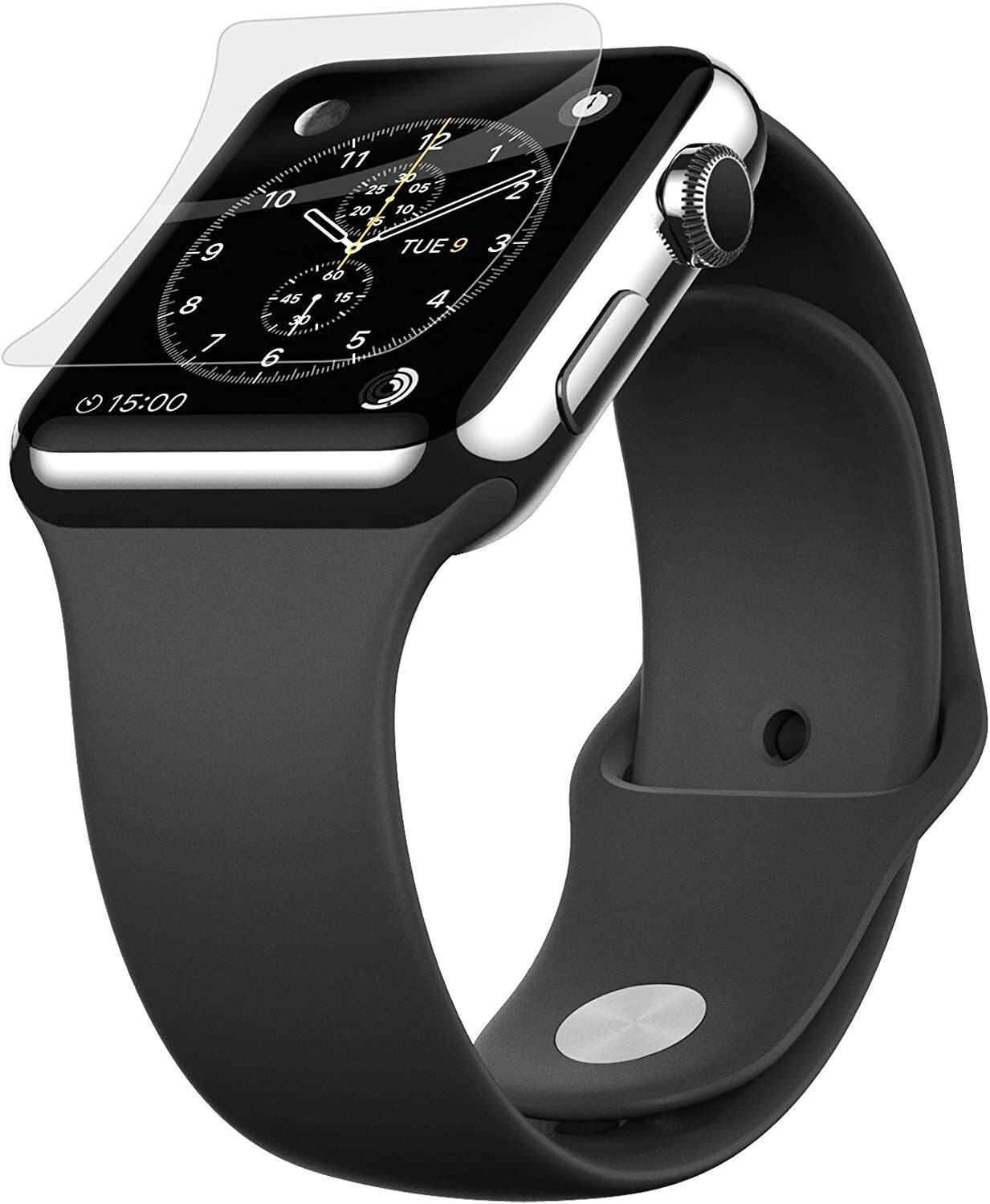 Belkin Schutzfolie Displayschutzfolie 38 mm Apple Watch Serie 1 & 2 9H Schutzfolie, Displayfolie Hartglas Kratzschutz Bildschirmschutz Smartwatch Zubehör