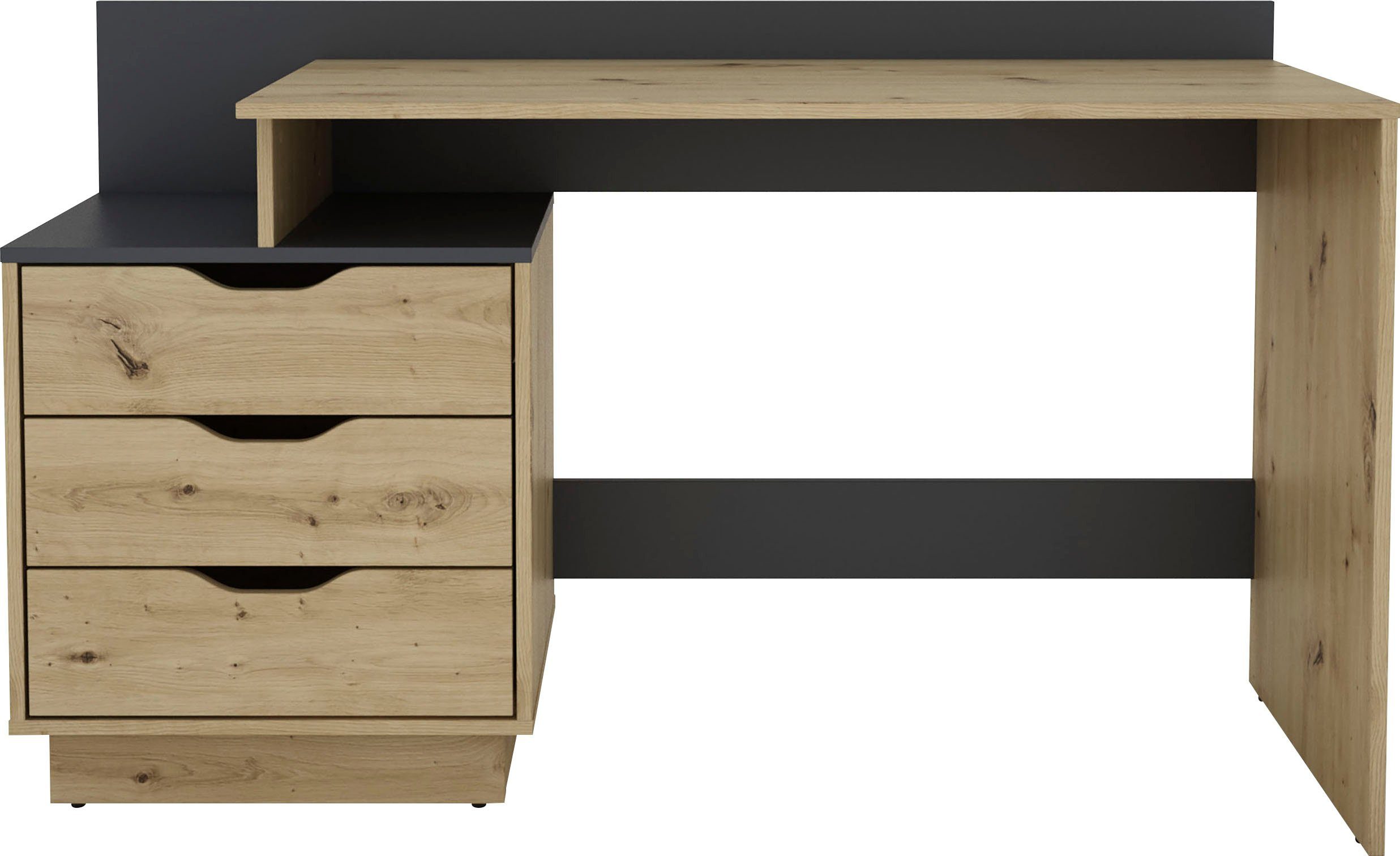 byLIVING Schreibtisch Bern, moderner Computertisch, mit viel Stauraum, Brei günstig online kaufen