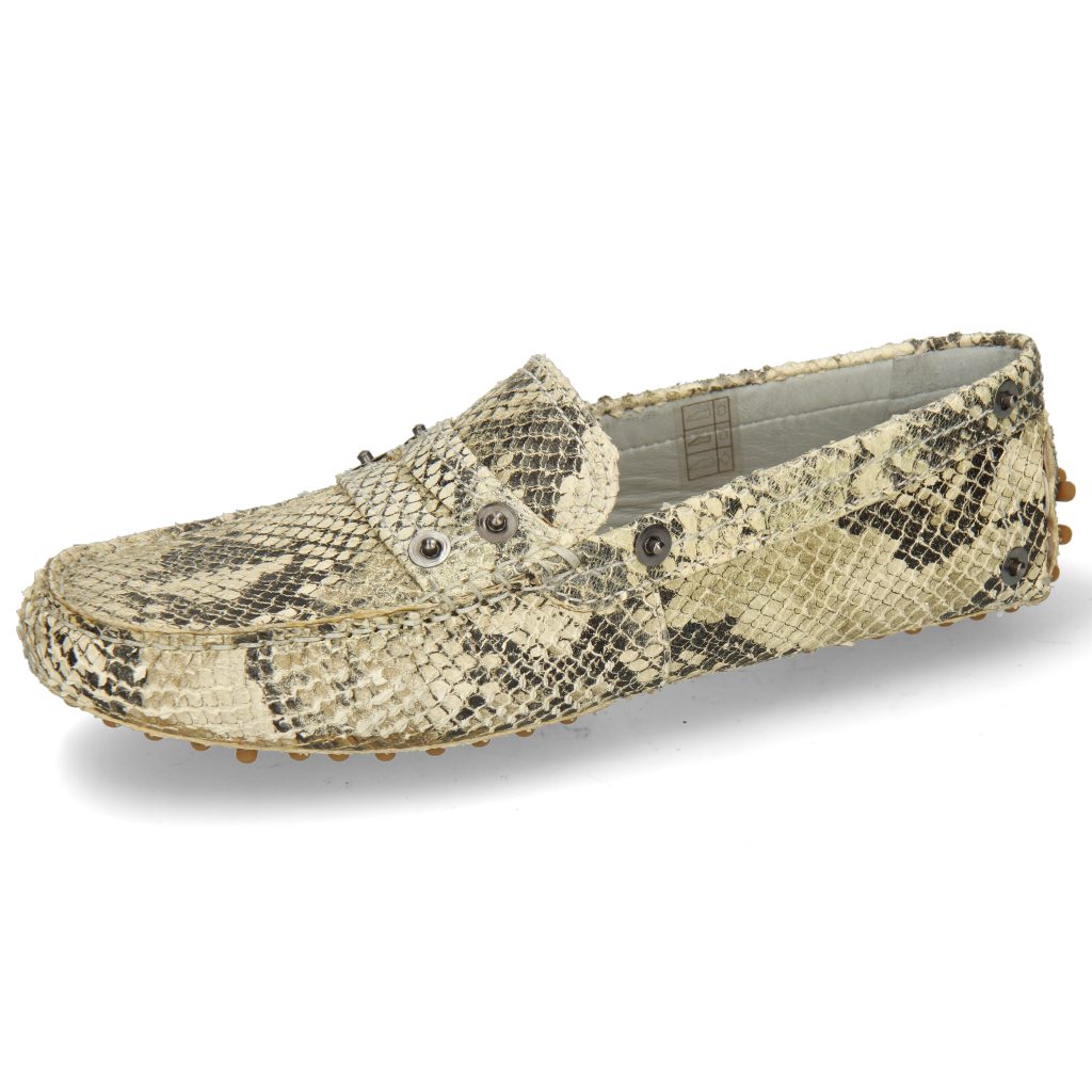 Print 1 Hamilton Caroline Thread & Melvin Platin Loafer Snake Natural