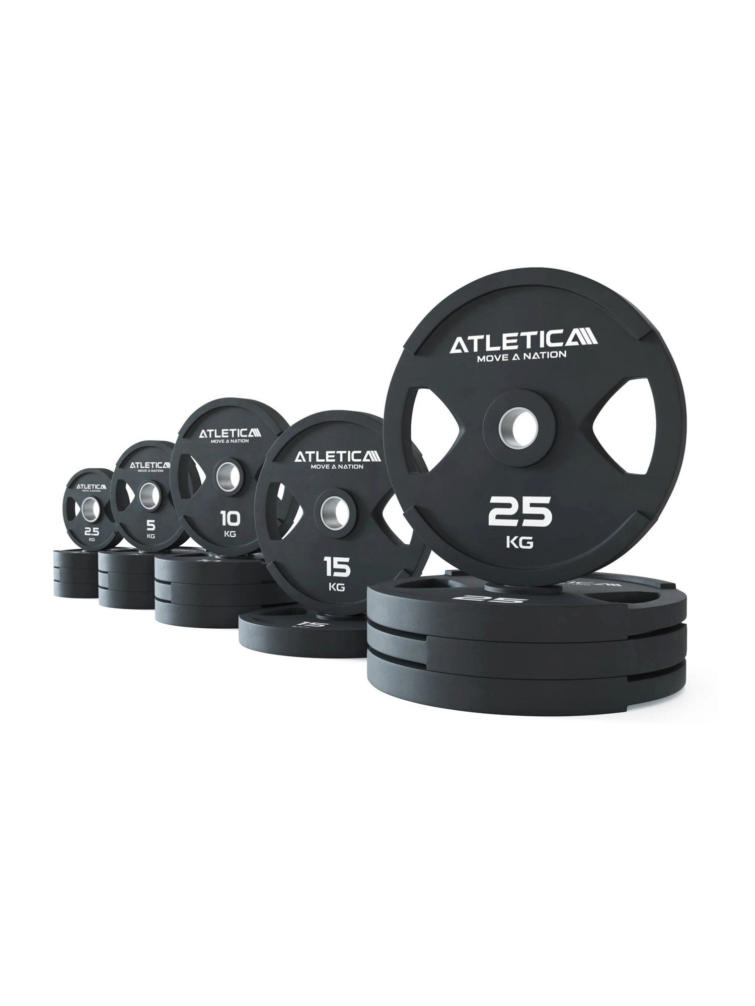 Hantelscheiben Dual-Gripper Hantelscheiben Set, 75 kg