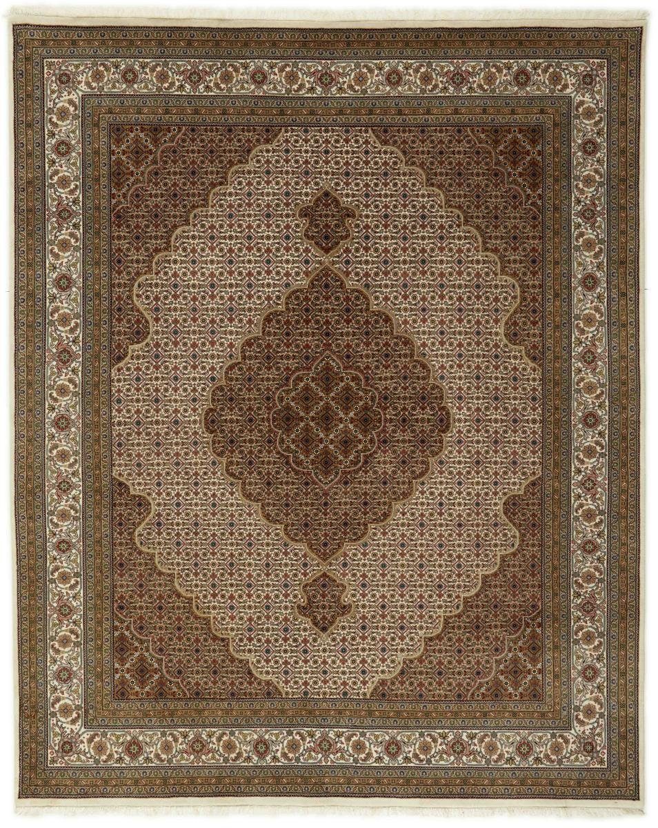 Orientteppich Indo Täbriz 242x300 Handgeknüpfter Orientteppich, Nain Trading, rechteckig, Höhe: 12 mm | Kurzflor-Teppiche