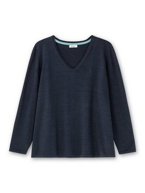 Sheego V-Ausschnitt-Pullover Große Größen mit V-Ausschnitt, in Petite Passform