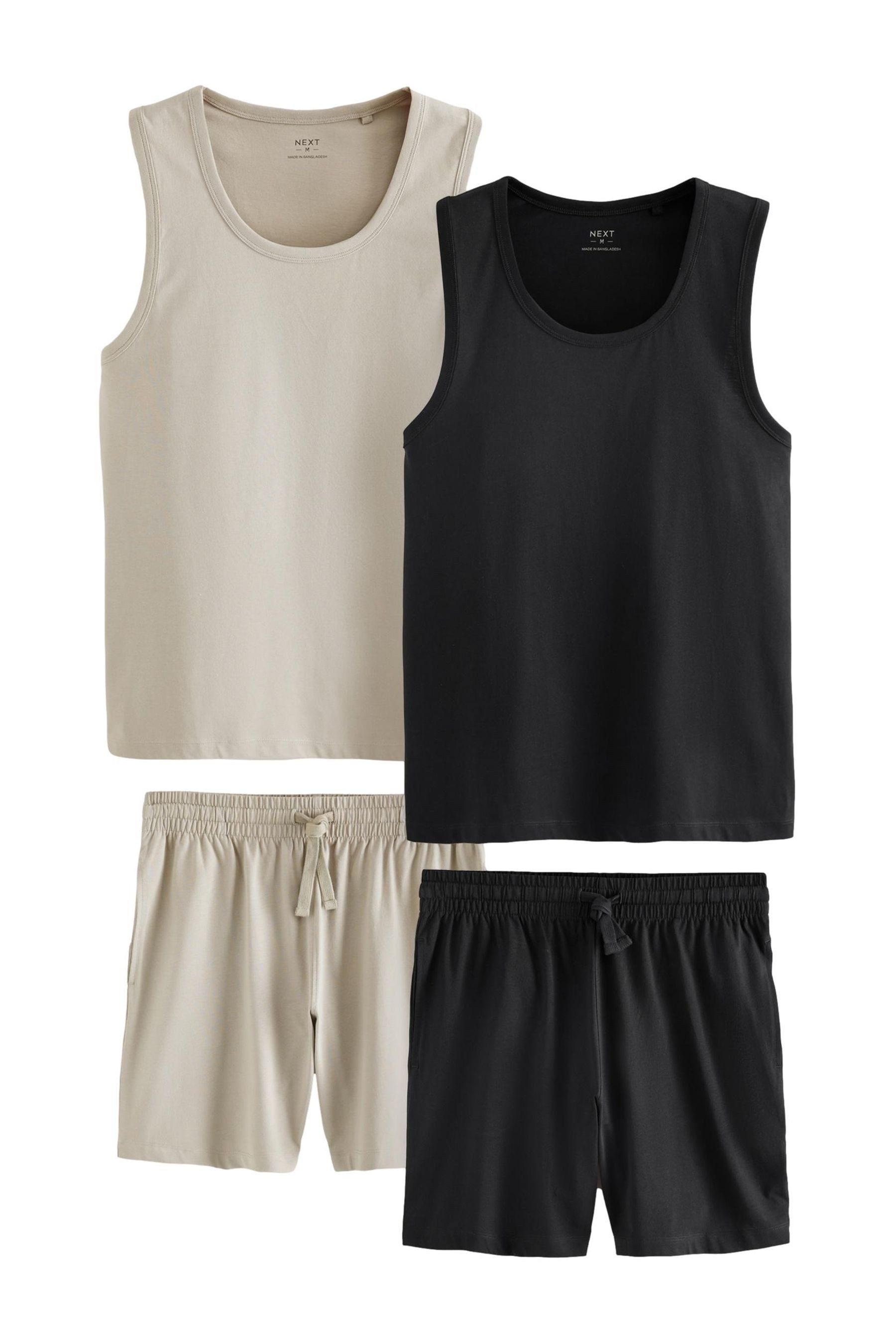 Next Pyjama Schlafanzug-Trägertops aus Jersey, 2er-Pack günstig online kaufen