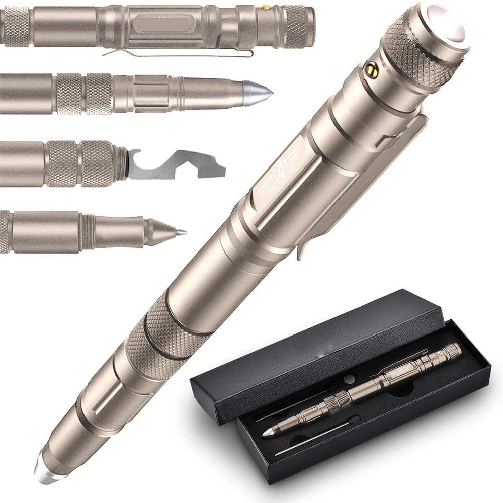Taktischer mit Kugelschreiber LED, GelldG Gadgets Stift für Geschenke, Männer, (1-tlg) Männer