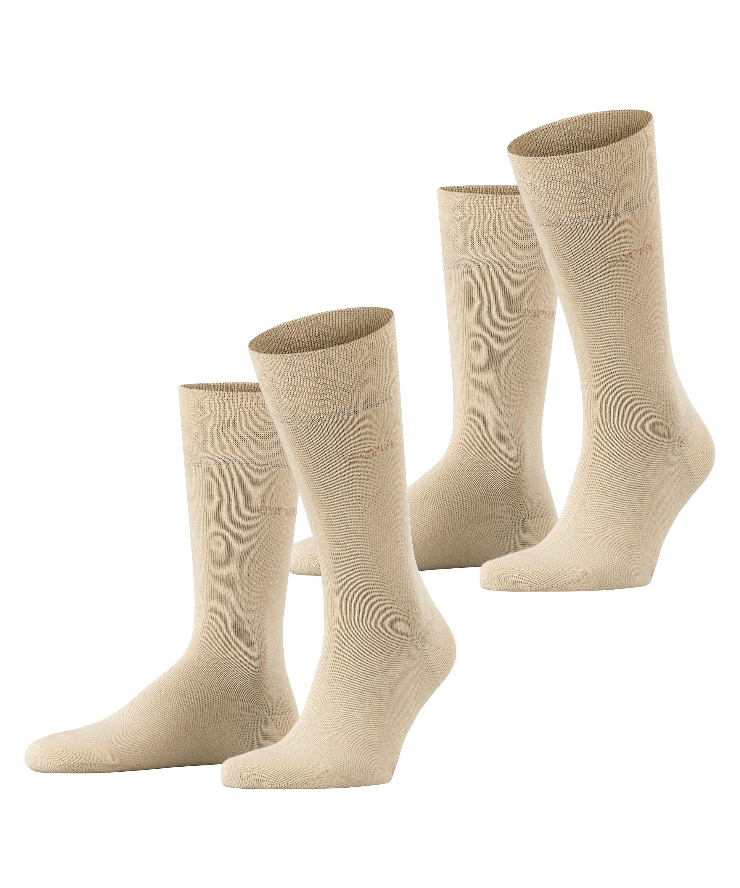 Esprit Socken Basic Easy 2-Pack (2-Paar) mit druckfreiem Komfortbund günstig online kaufen