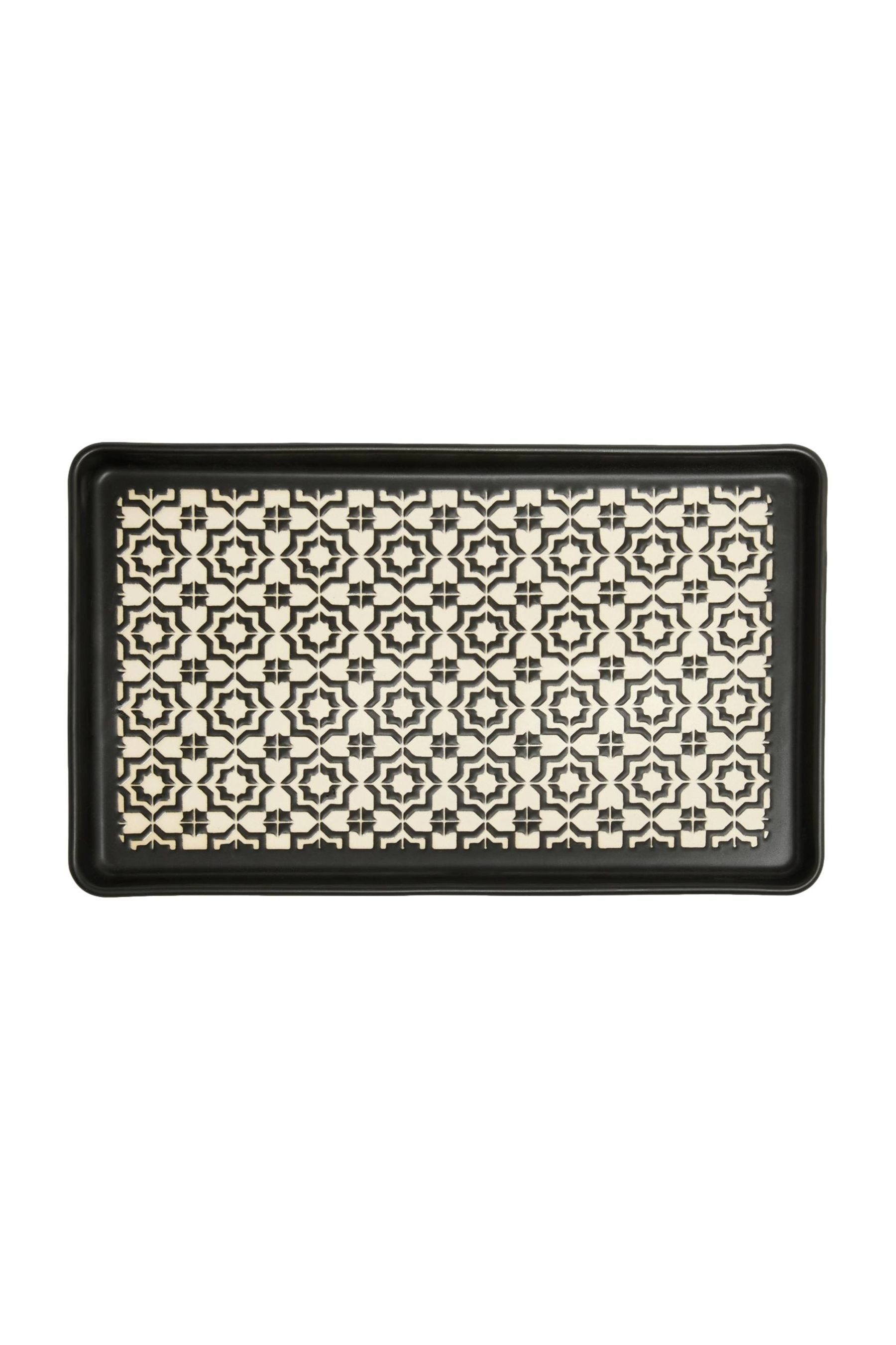 Next Tablett Aufbewahrungstablett mit geometrischem Muster, Keramik, (1-tlg)