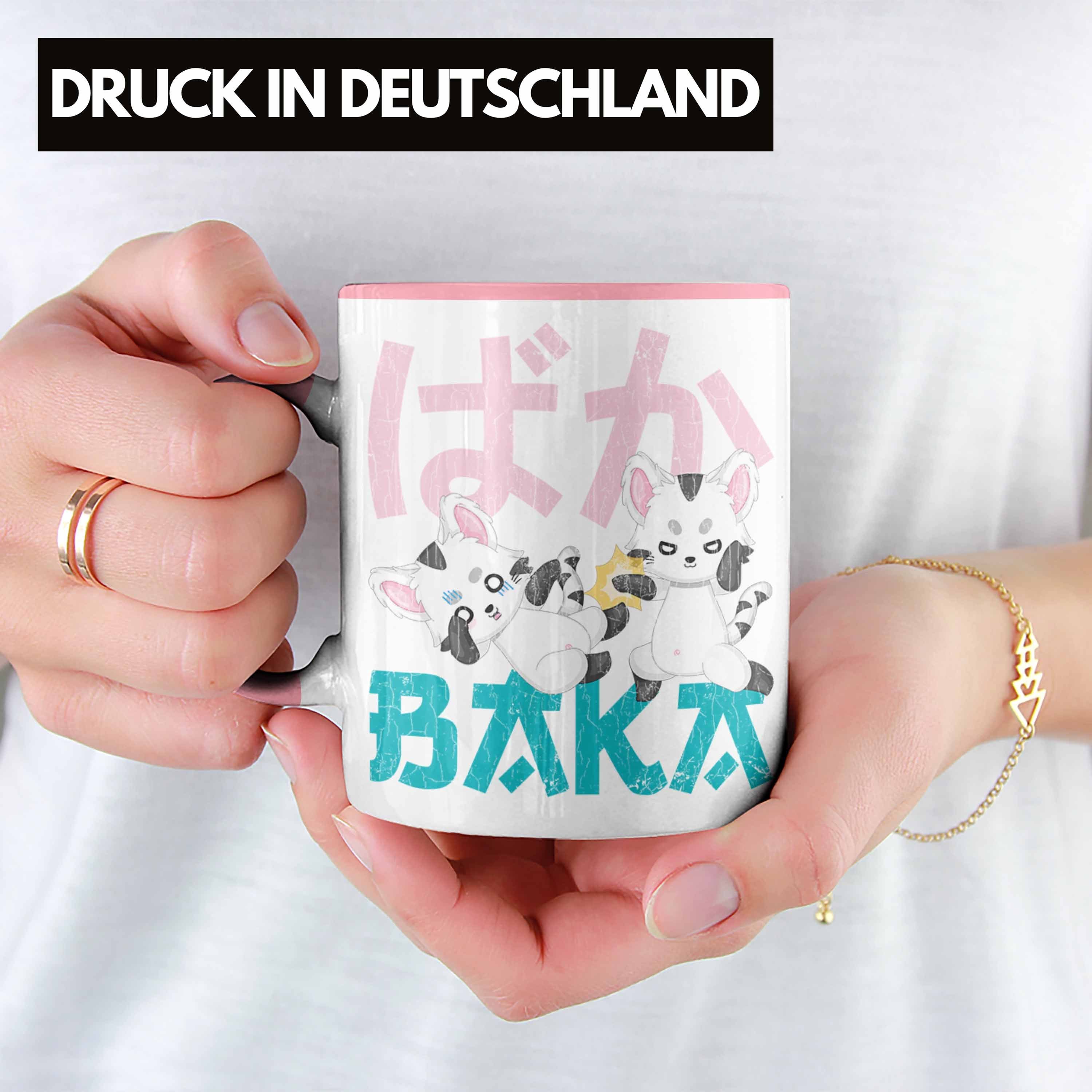 Kaffeetasse - Trendation Deko Anme Anime Trendation Geschenke Tasse Geschenk Spruch Baka Rosa Tasse Fan