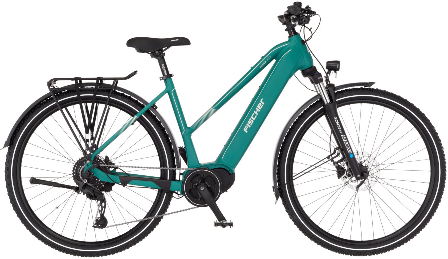 FISCHER Fahrrad E-Bike ATB TERRA 4.0i 630 50, 10 Gang Shimano CUES Schaltwerk, Mittelmotor, 630 Wh, (mit Akku-Ladegerät, mit Werkzeug)