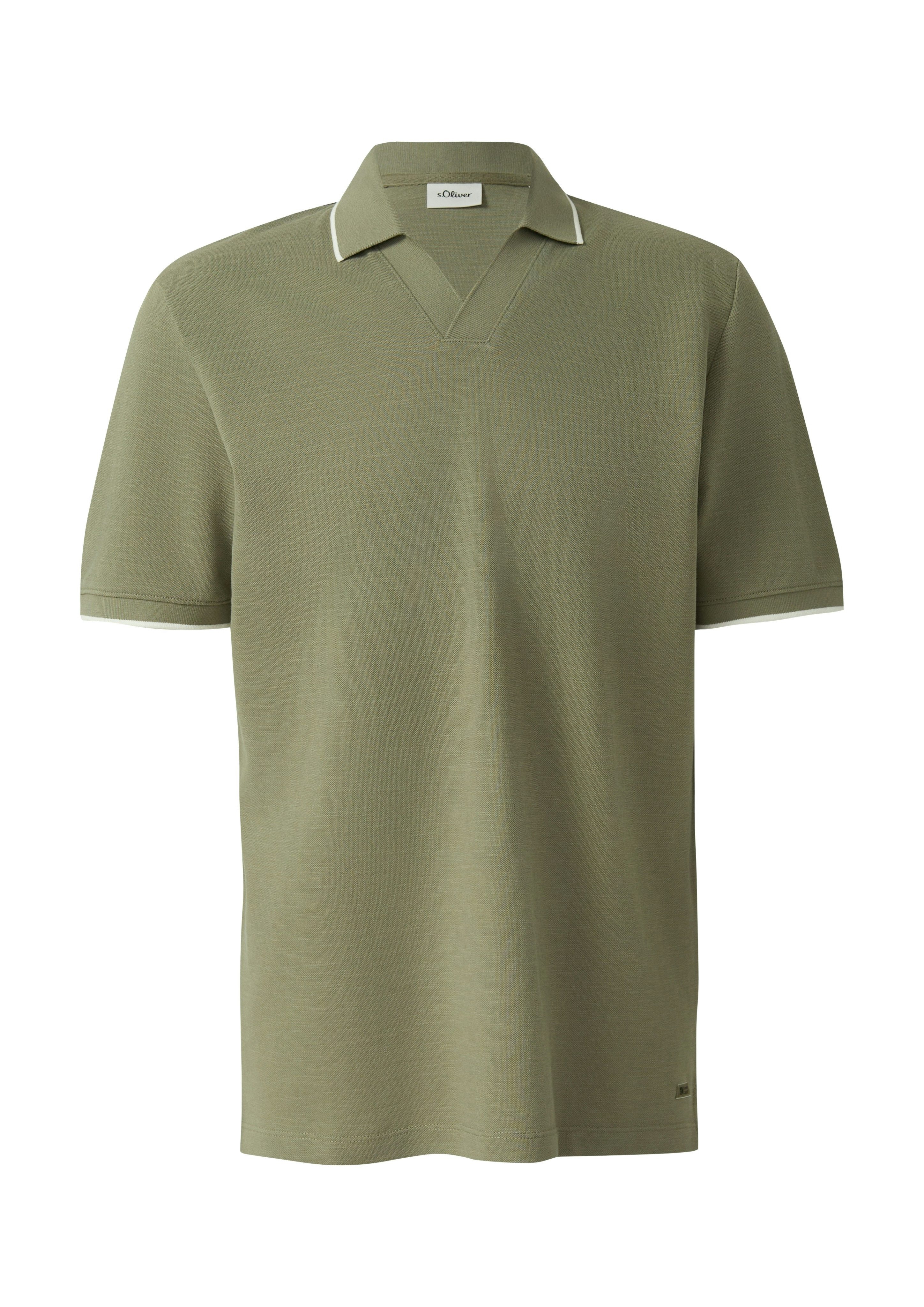 s.Oliver Kurzarmshirt mit Polokragen – Bild 4 von 4