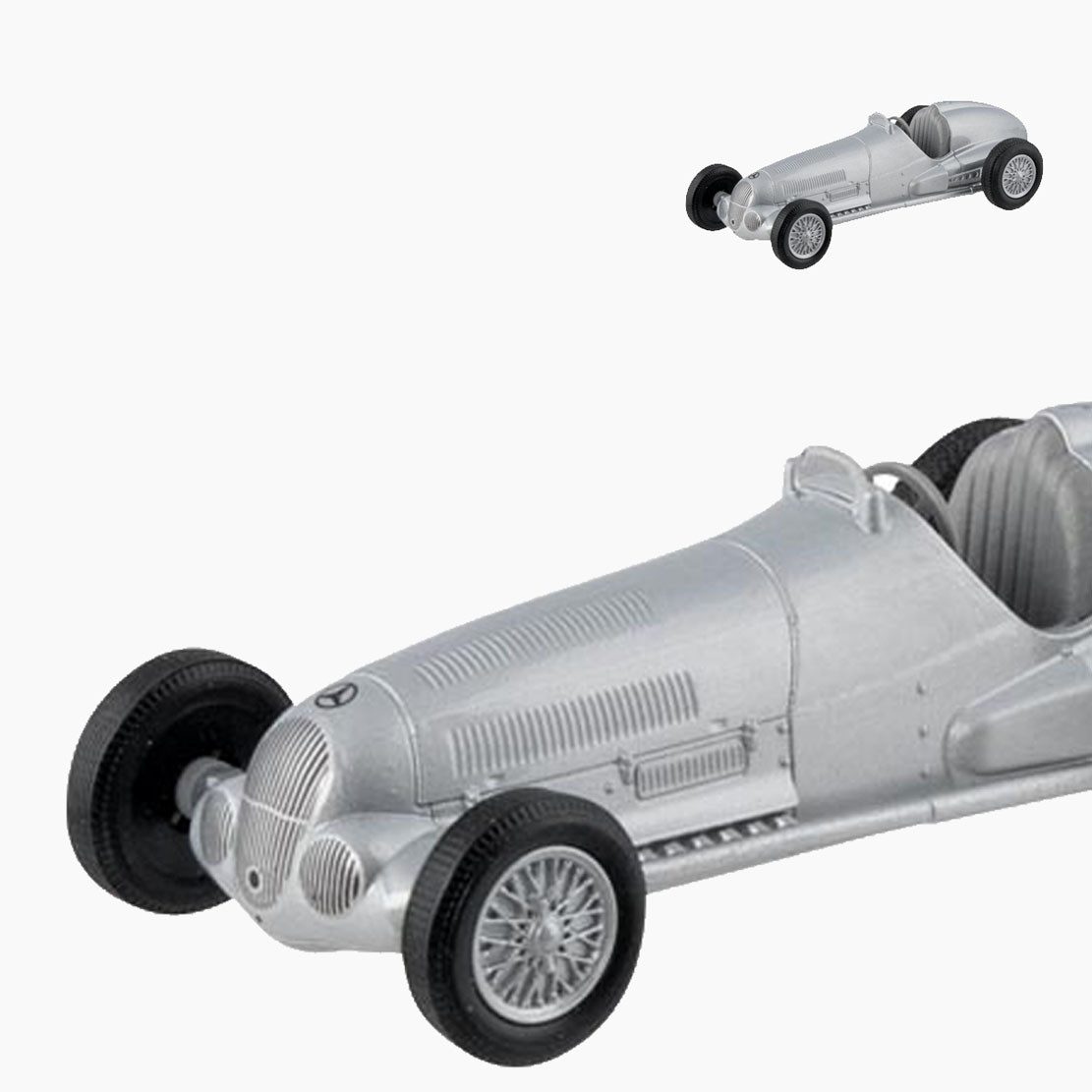 goki Spielzeug-Auto Mercedes-Benz W125, (packung, 1-tlg., packung), detailgetreu nachgebildet mit Rückzugmotor