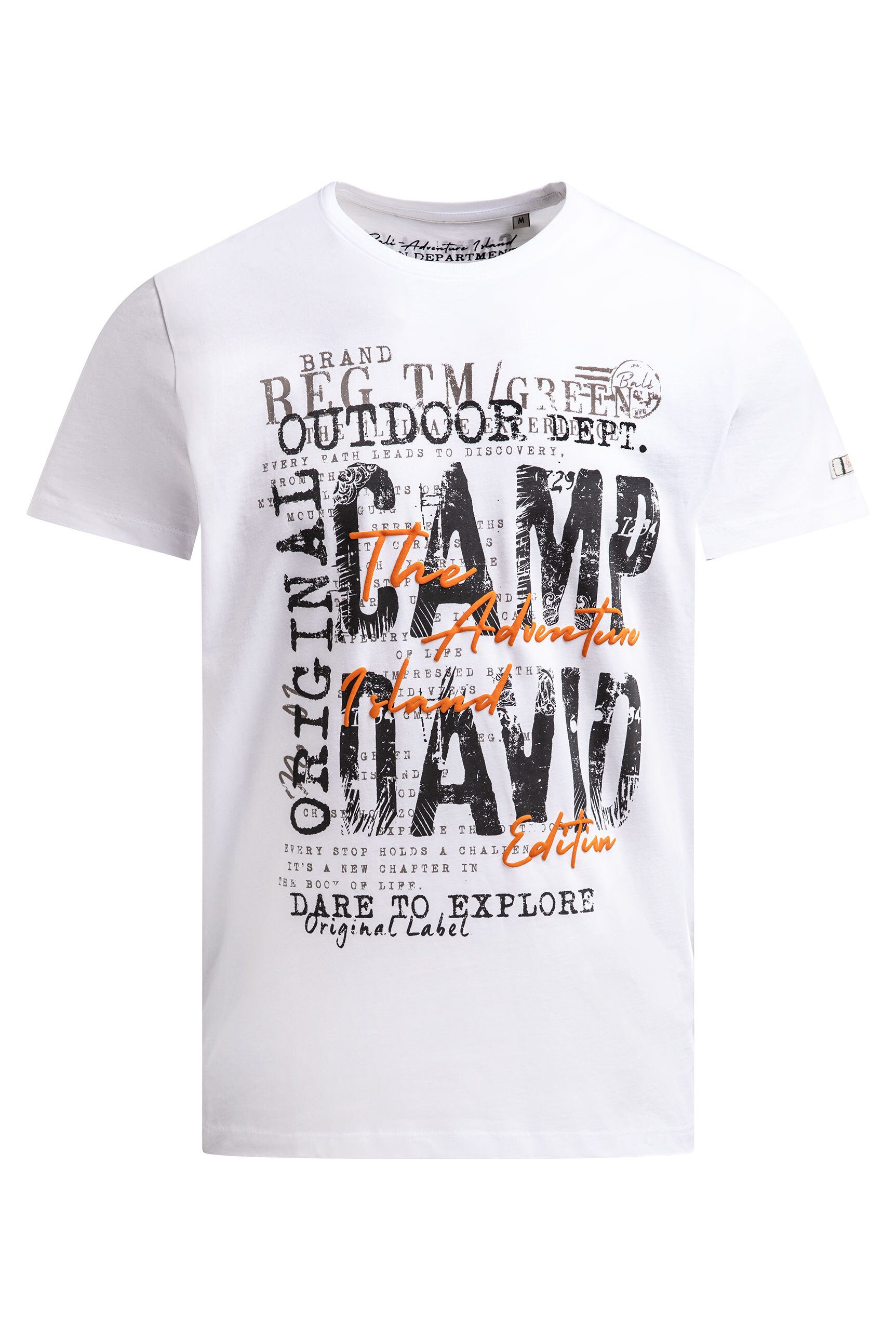 CAMP DAVID Rundhalsshirt mit Necktape