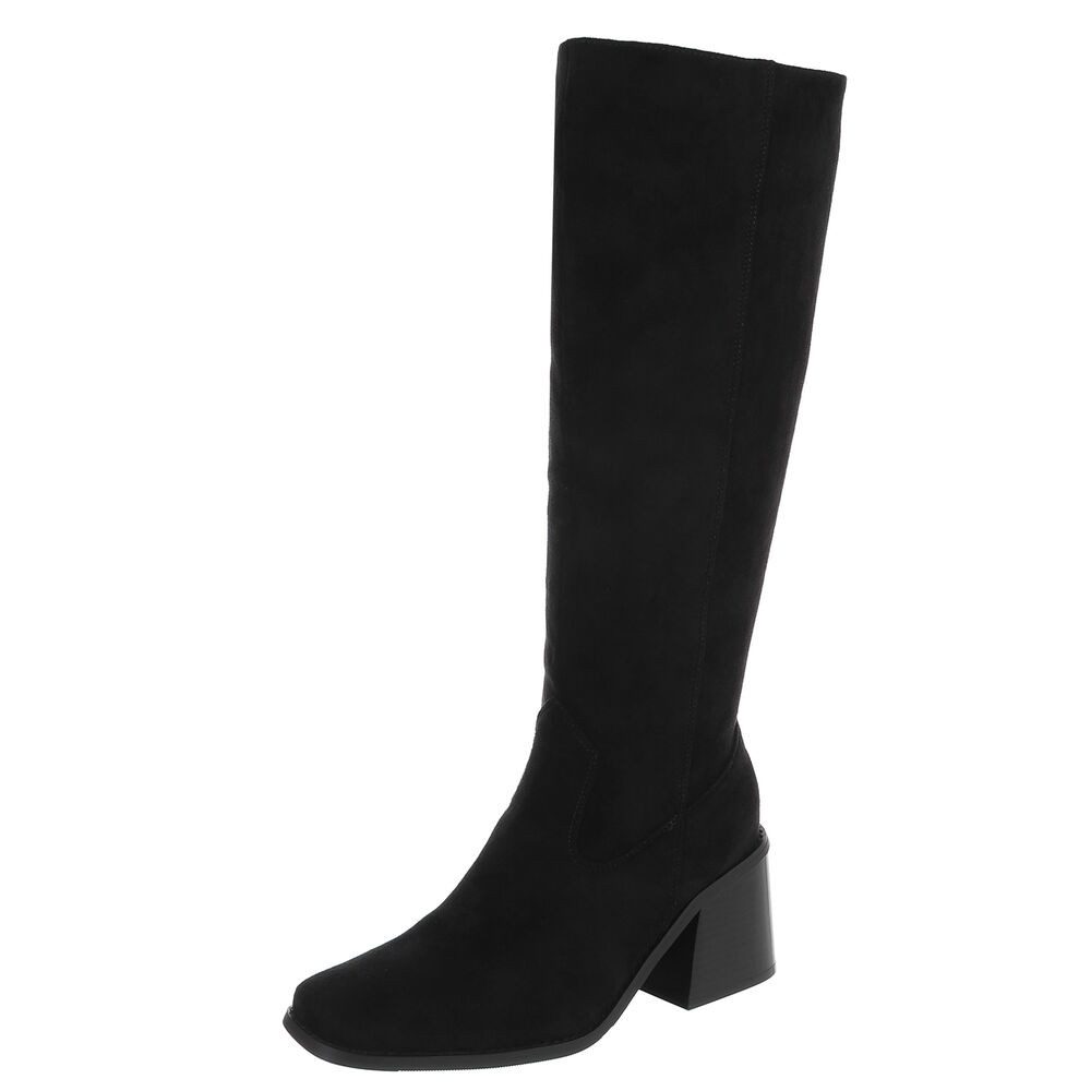 Ital-Design Elegante Blockabsatz-Stiefel für Damen im Alltag Stiefel (90793 günstig online kaufen
