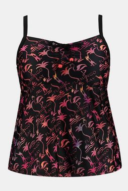 Ulla Popken Tankini Tankini Flamingo-Muster Unterbrustband