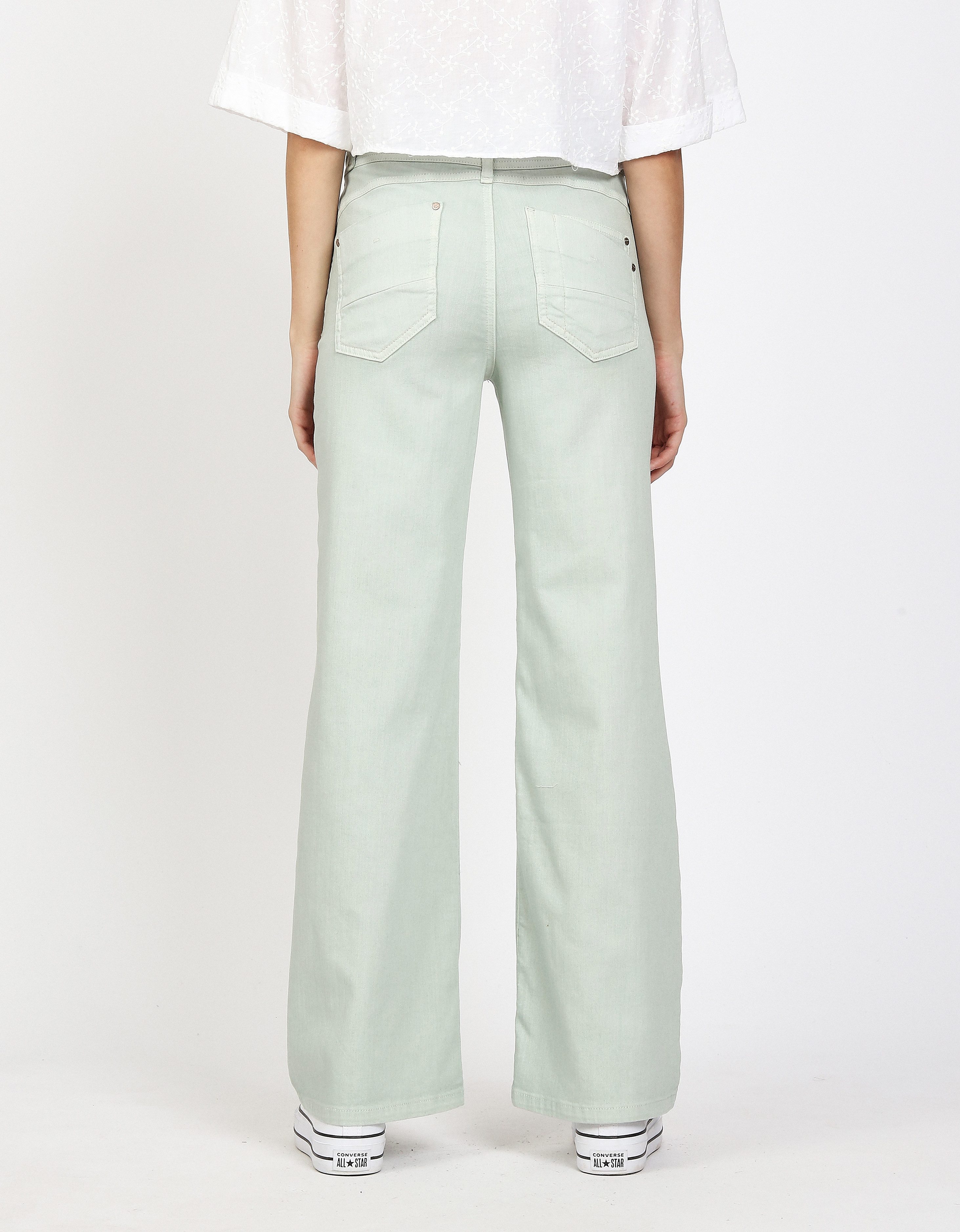 GANG Weite Jeans 94AMELIE WIDE mit geradem Beinverlauf, weicher Denim