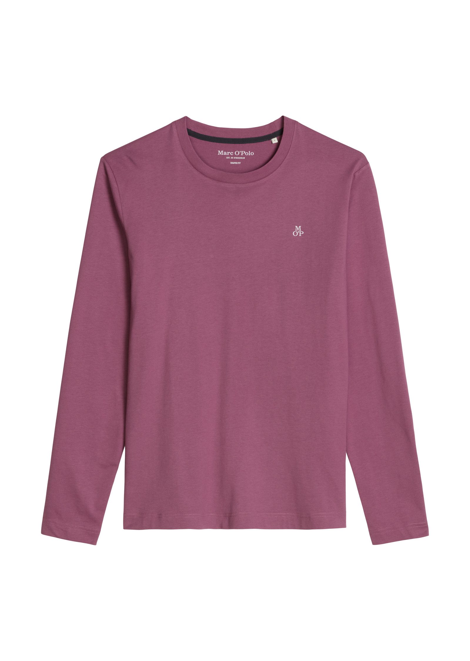 Marc O'Polo Longsleeve shaped aus reiner Bio-Baumwolle