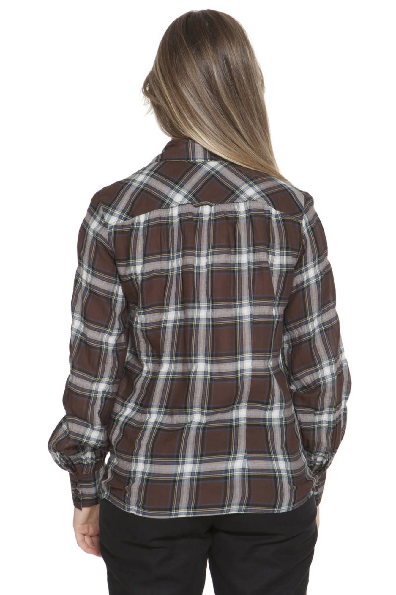 Gant Blusenshirt Elegantes Braunes Damenhemd mit Italienischem