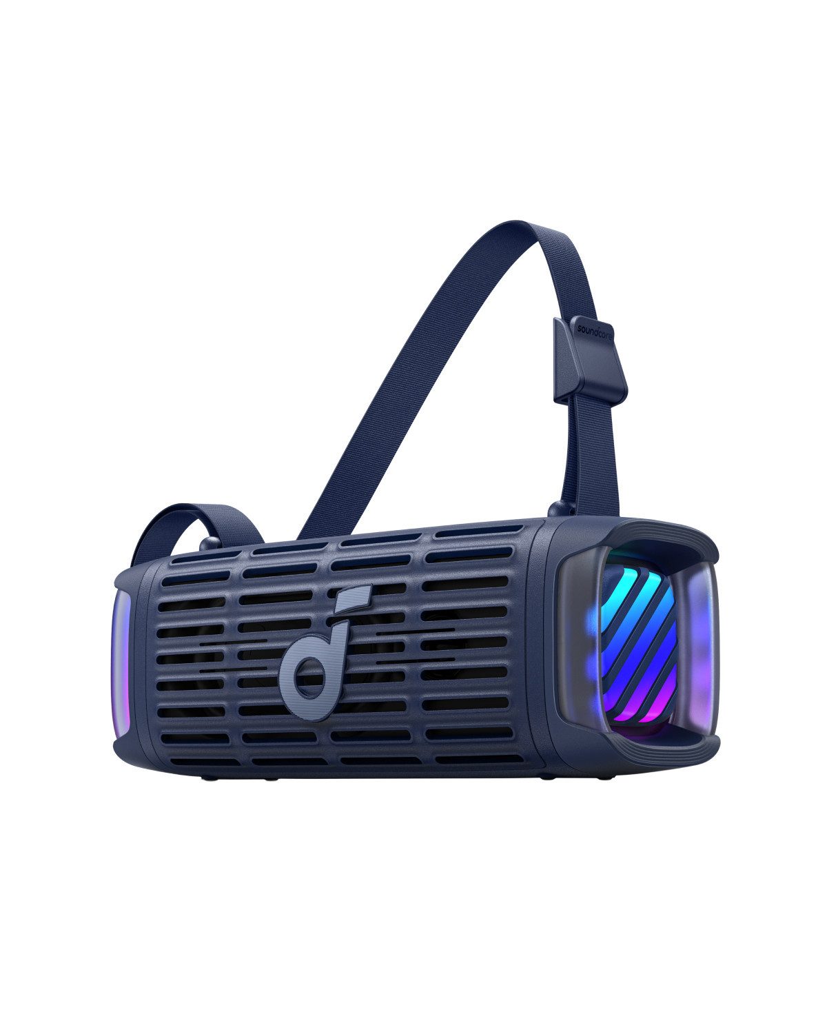 Anker soundcore Boom 3i Portable-Lautsprecher (50 W, wasserdicht IP68, BassUp 2.0 Sound, 16h Akku, Lichtshow + TWS-Stereo)