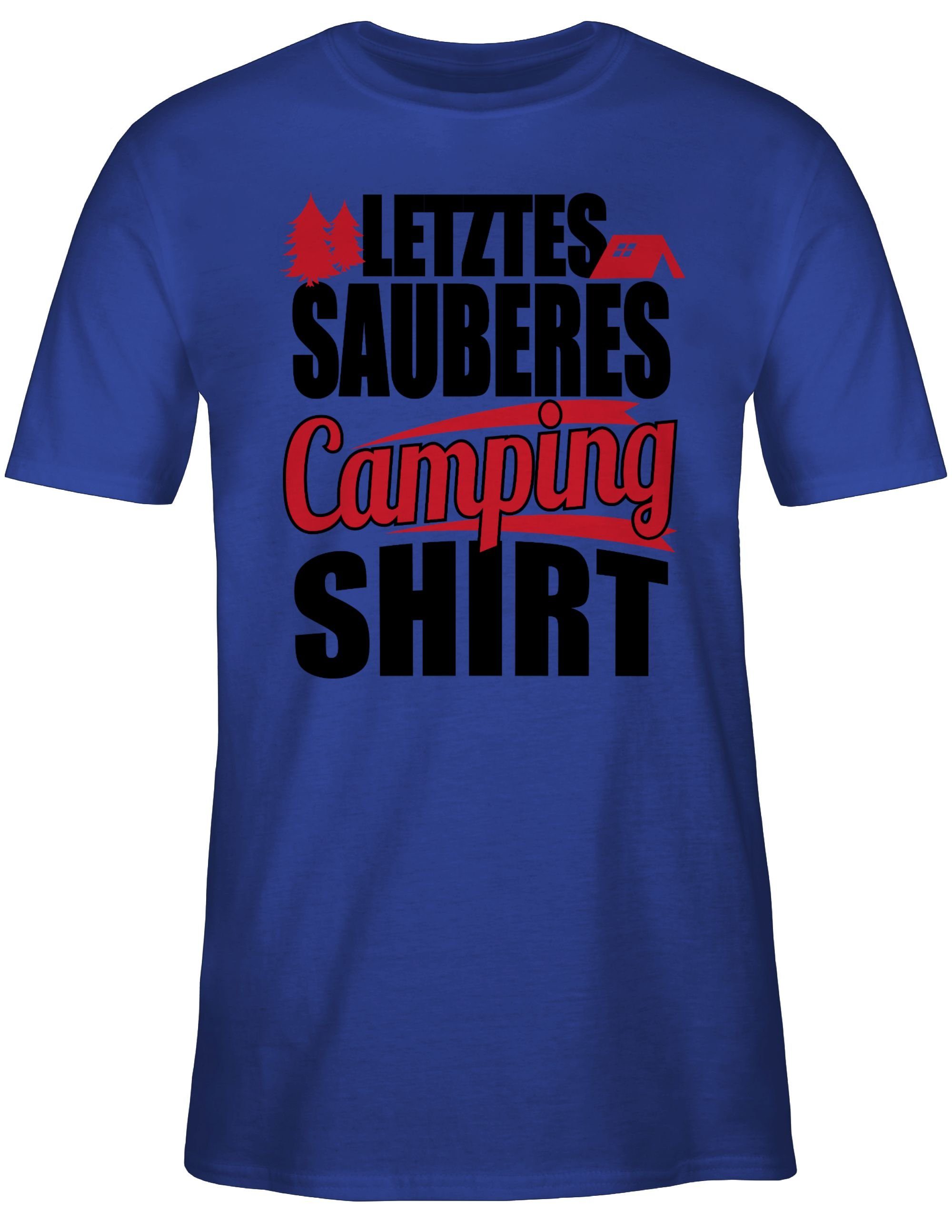 Shirtracer T-Shirt Letztes sauberes Camping Shirt günstig online kaufen