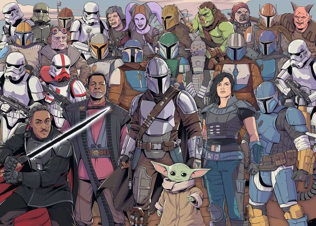 Ravensburger Puzzle Ravensburger Disney Star Wars The Mandalorian Challenge Puzzle, 1000 Puzzleteile, Made in Europe