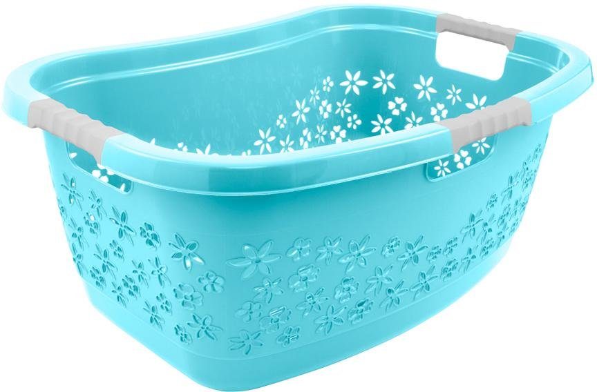 keeeper Wäschekorb lasse, ergonomisch, mit Softgriffen, 65 x 45 x 28 cm, 50 günstig online kaufen